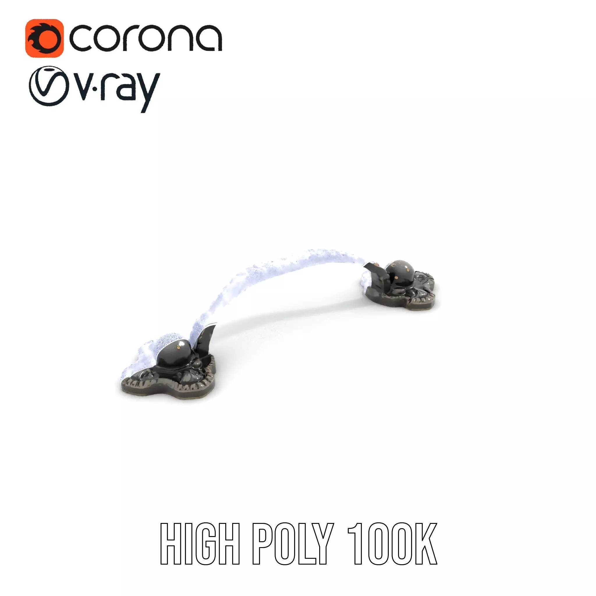 Antique Iron Handle model pack Low-poly 3D model_32