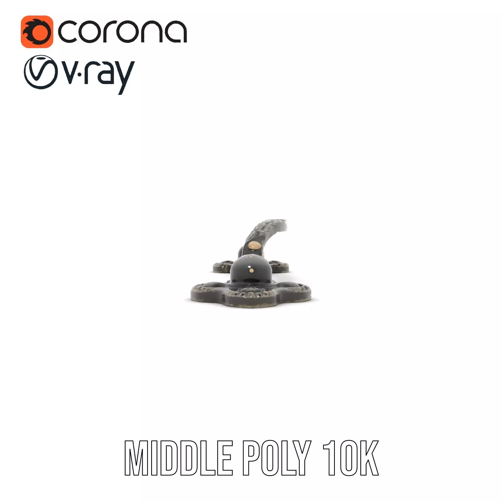 Antique Iron Handle model pack Low-poly 3D model_18