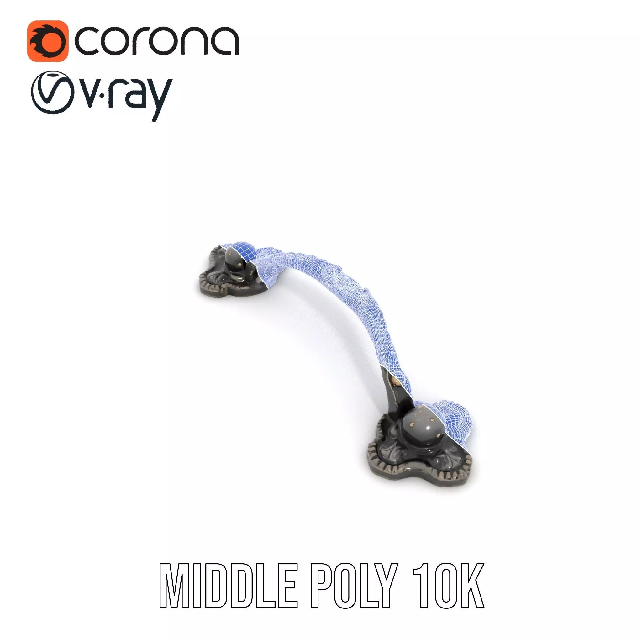 Antique Iron Handle model pack Low-poly 3D model_21