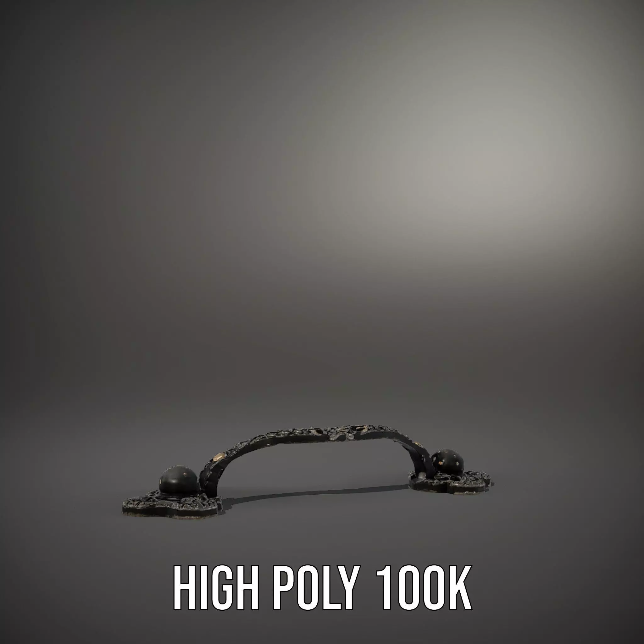 Antique Iron Handle model pack Low-poly 3D model_8