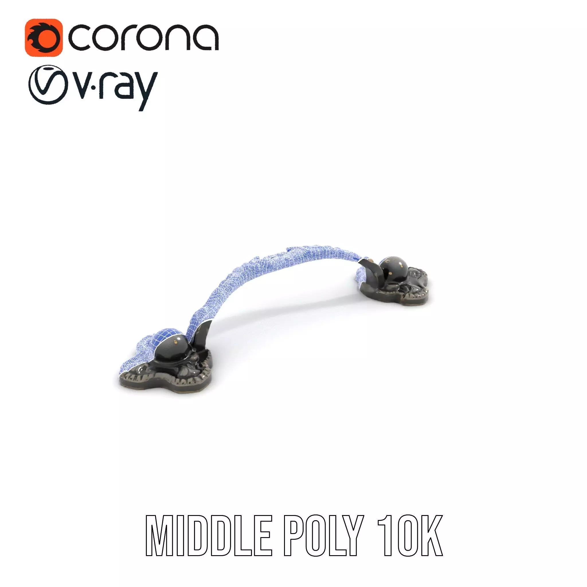 Antique Iron Handle model pack Low-poly 3D model_27