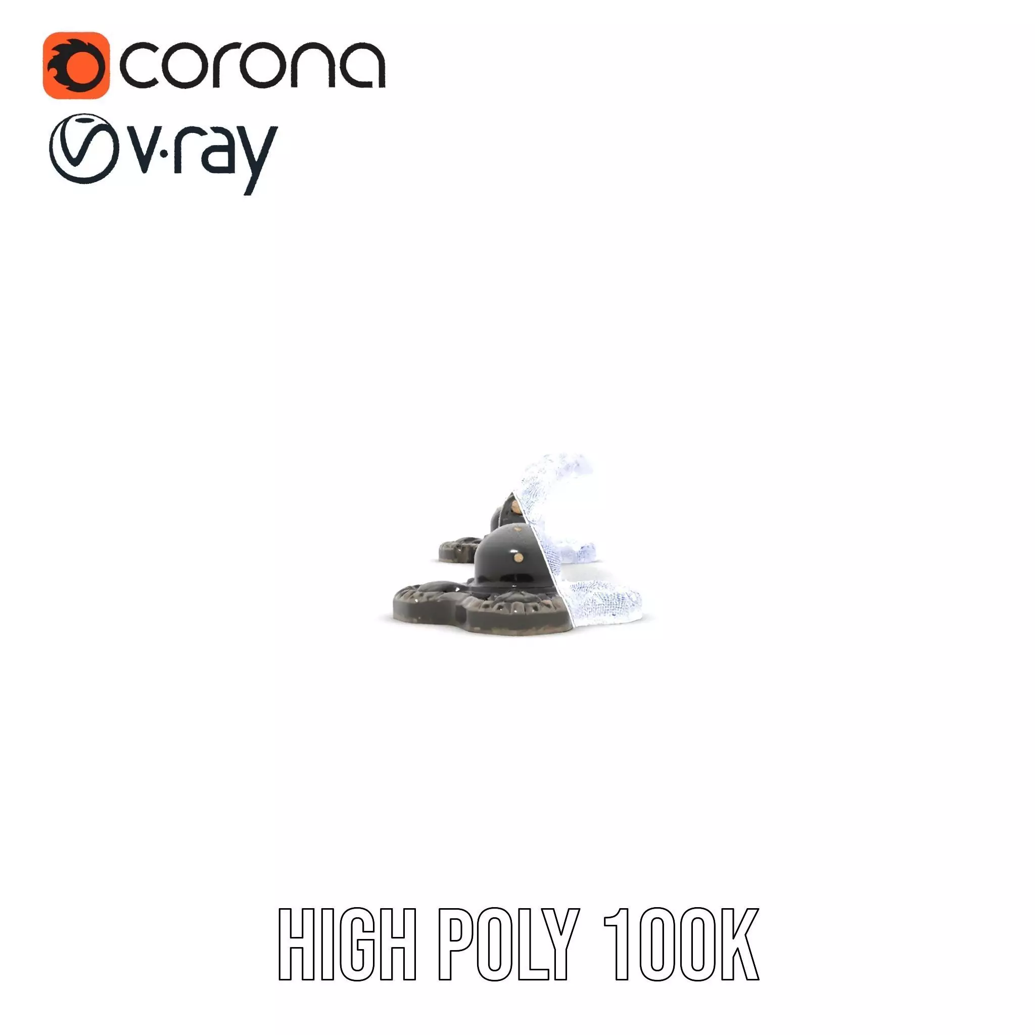 Antique Iron Handle model pack Low-poly 3D model_33