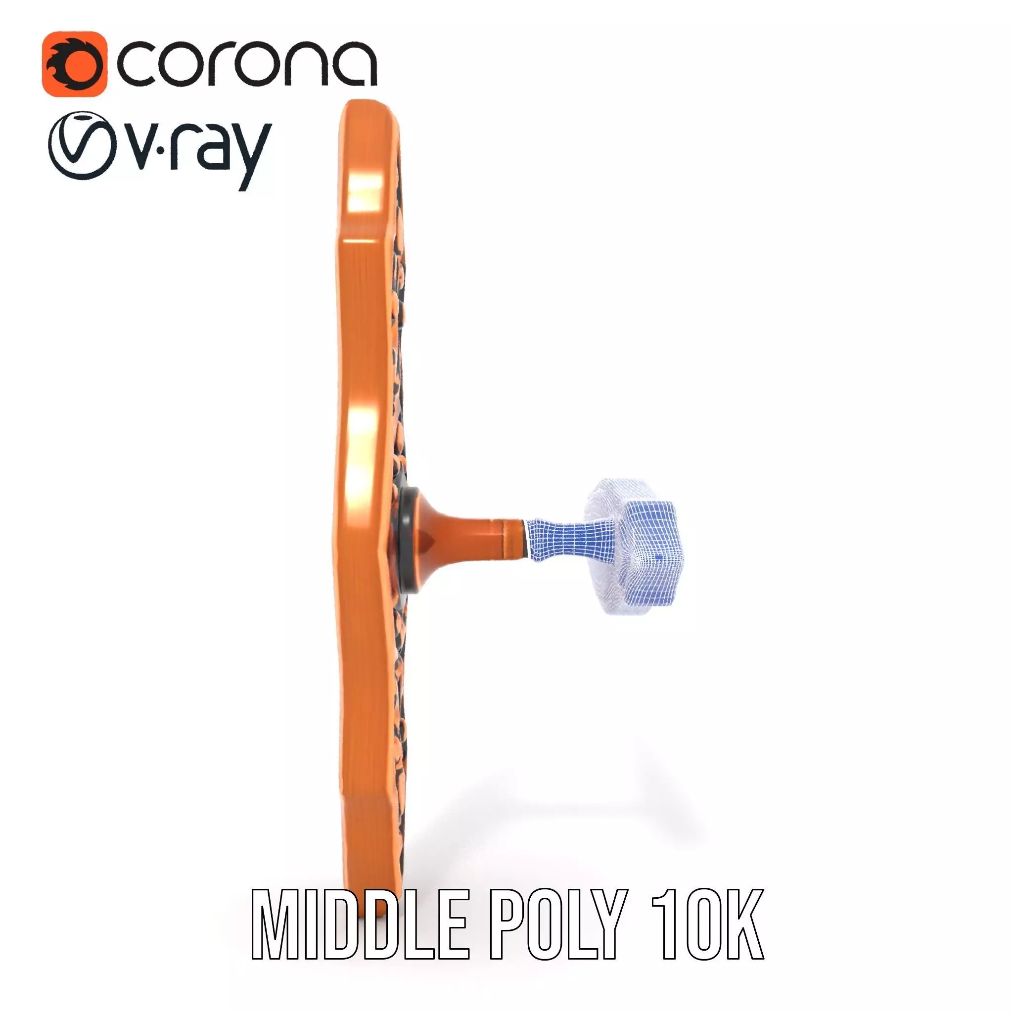 Ornate Copper Handle model pack Low-poly 3D model_26