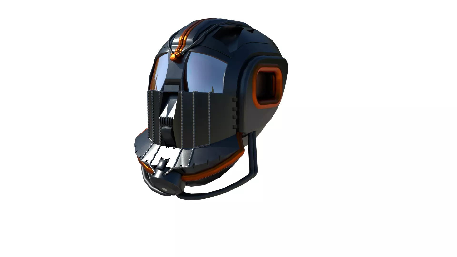 hard surface mask Low-poly 3D model