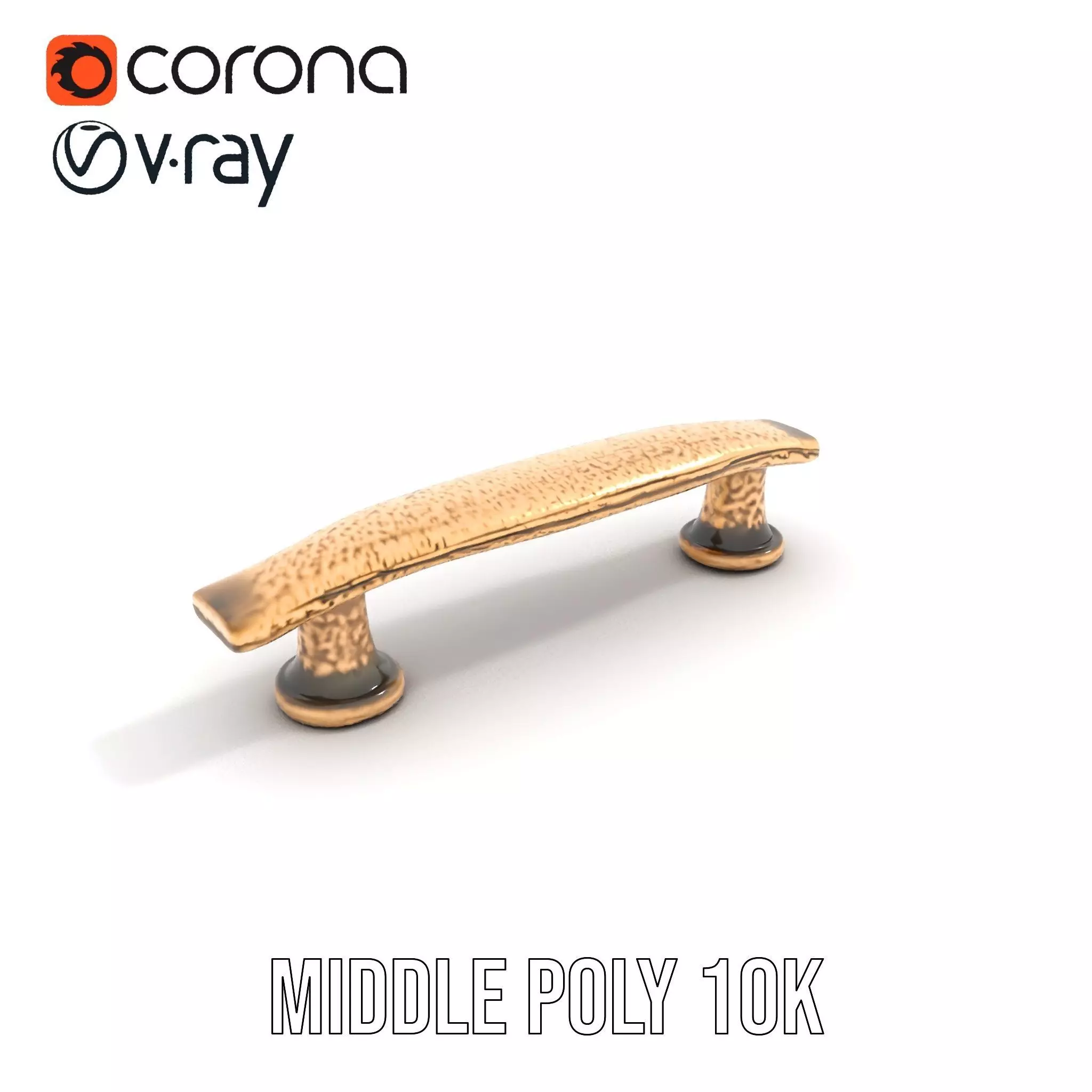 Vintage Brass Handle model pack Low-poly 3D model_18