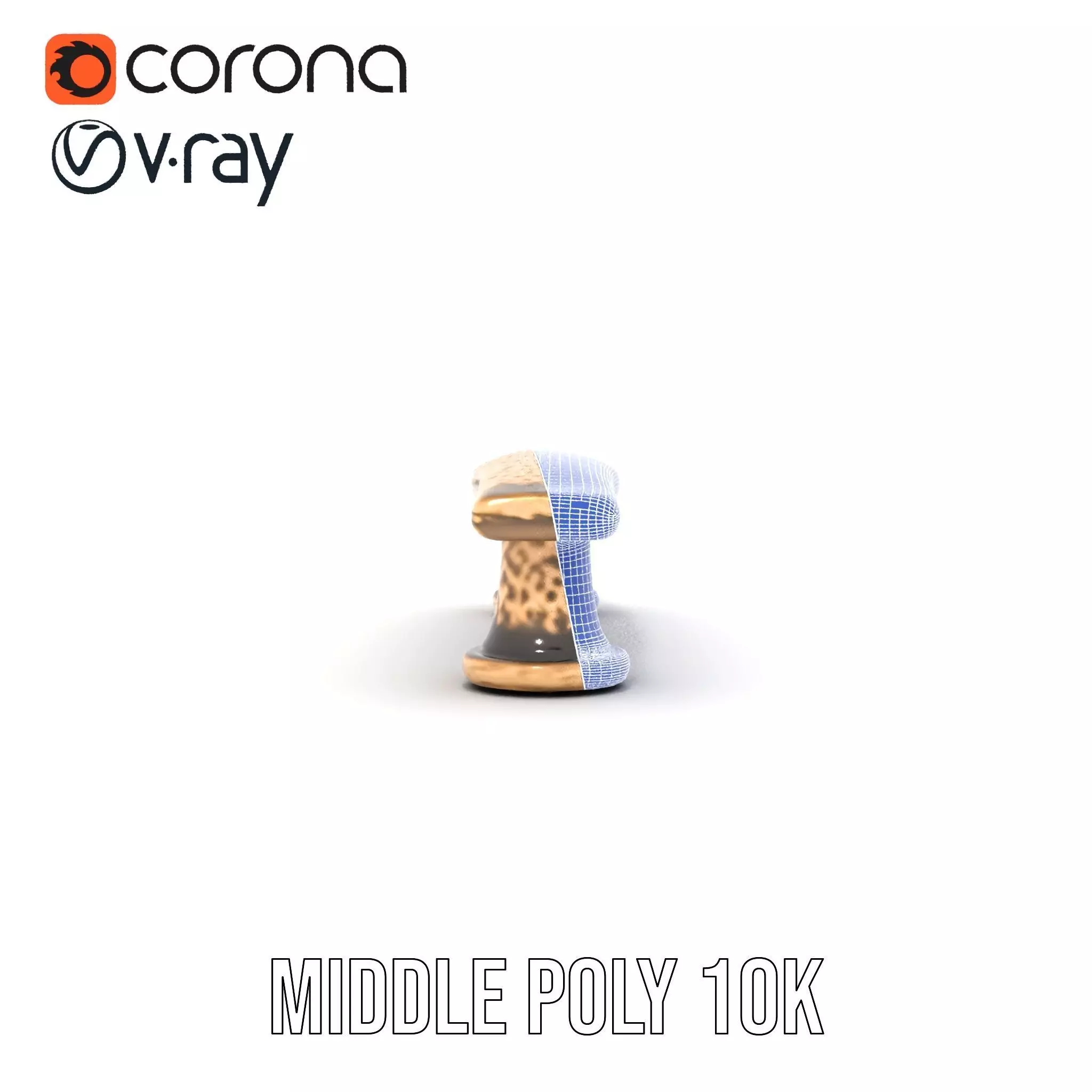 Vintage Brass Handle model pack Low-poly 3D model_13