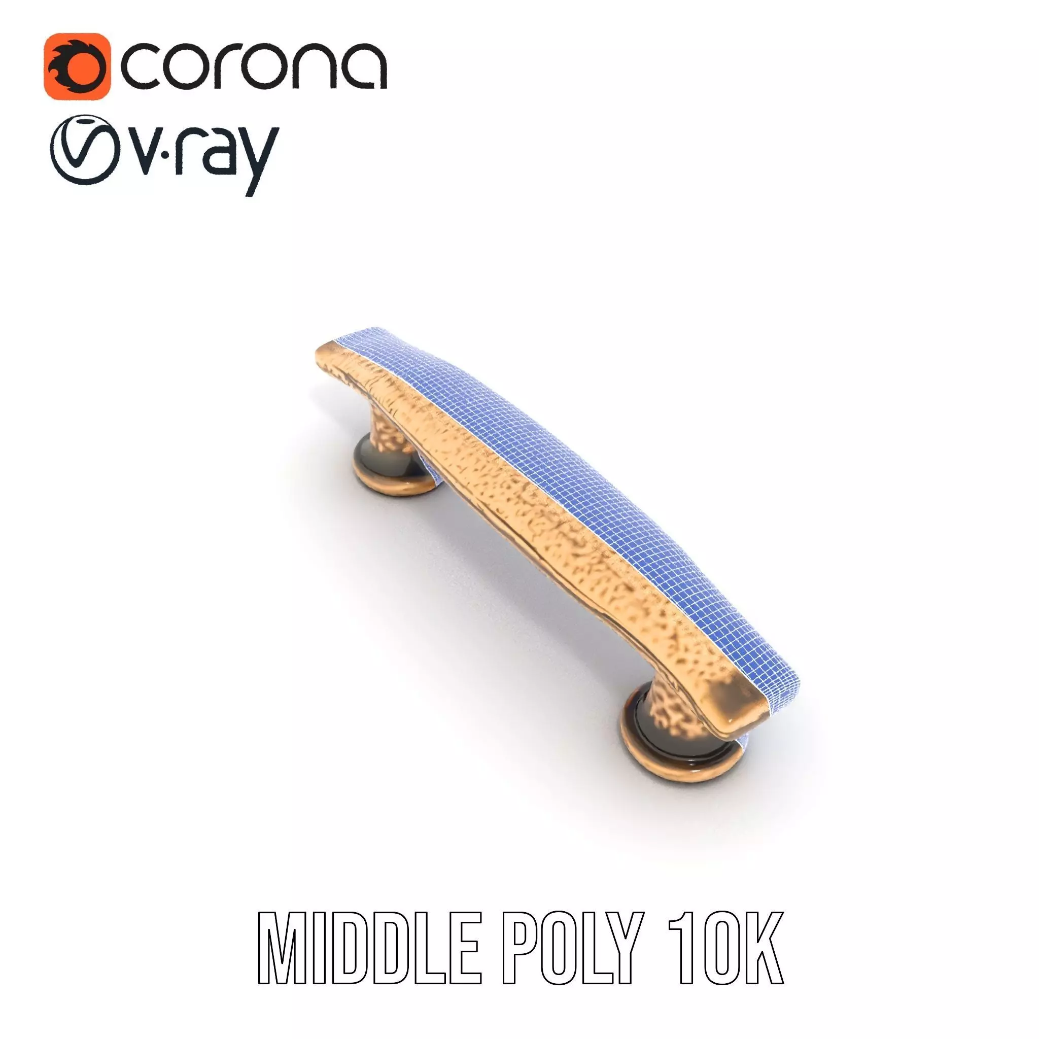 Vintage Brass Handle model pack Low-poly 3D model_21