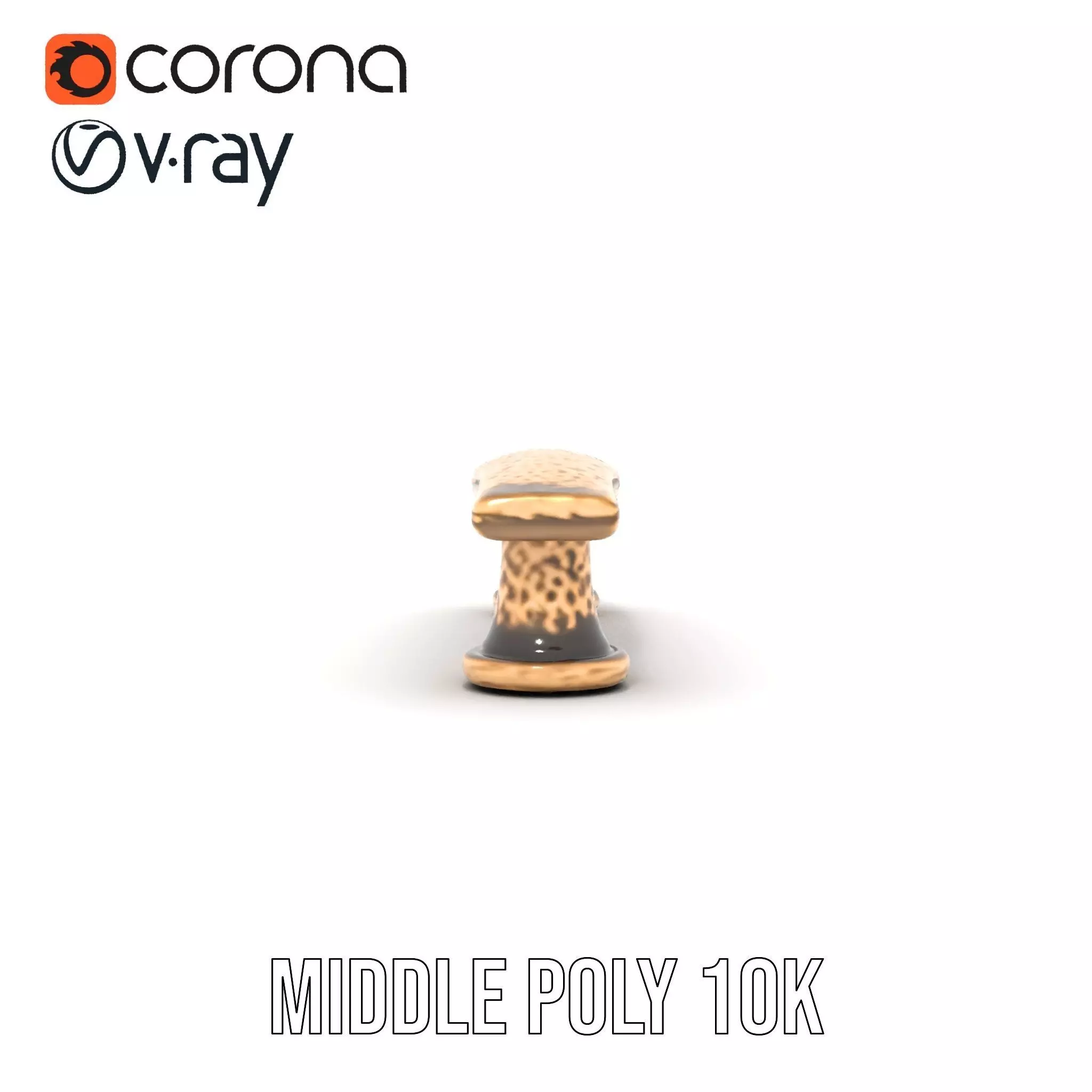 Vintage Brass Handle model pack Low-poly 3D model_24