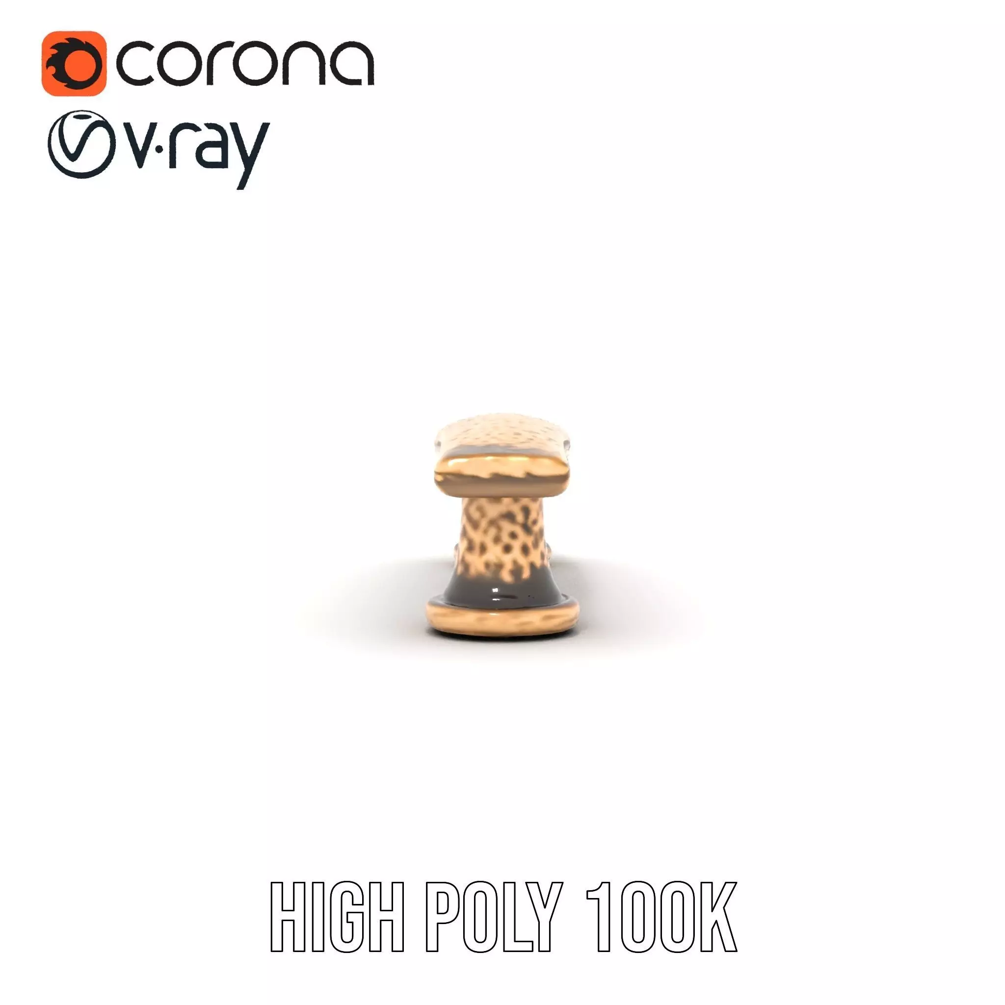 Vintage Brass Handle model pack Low-poly 3D model_20