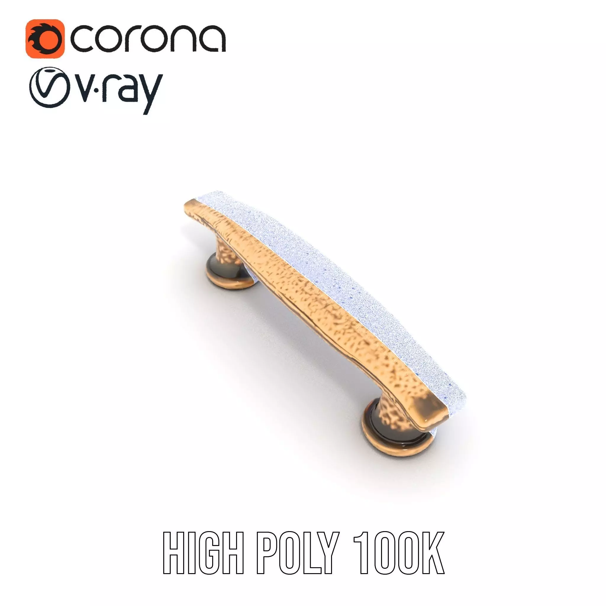 Vintage Brass Handle model pack Low-poly 3D model_32