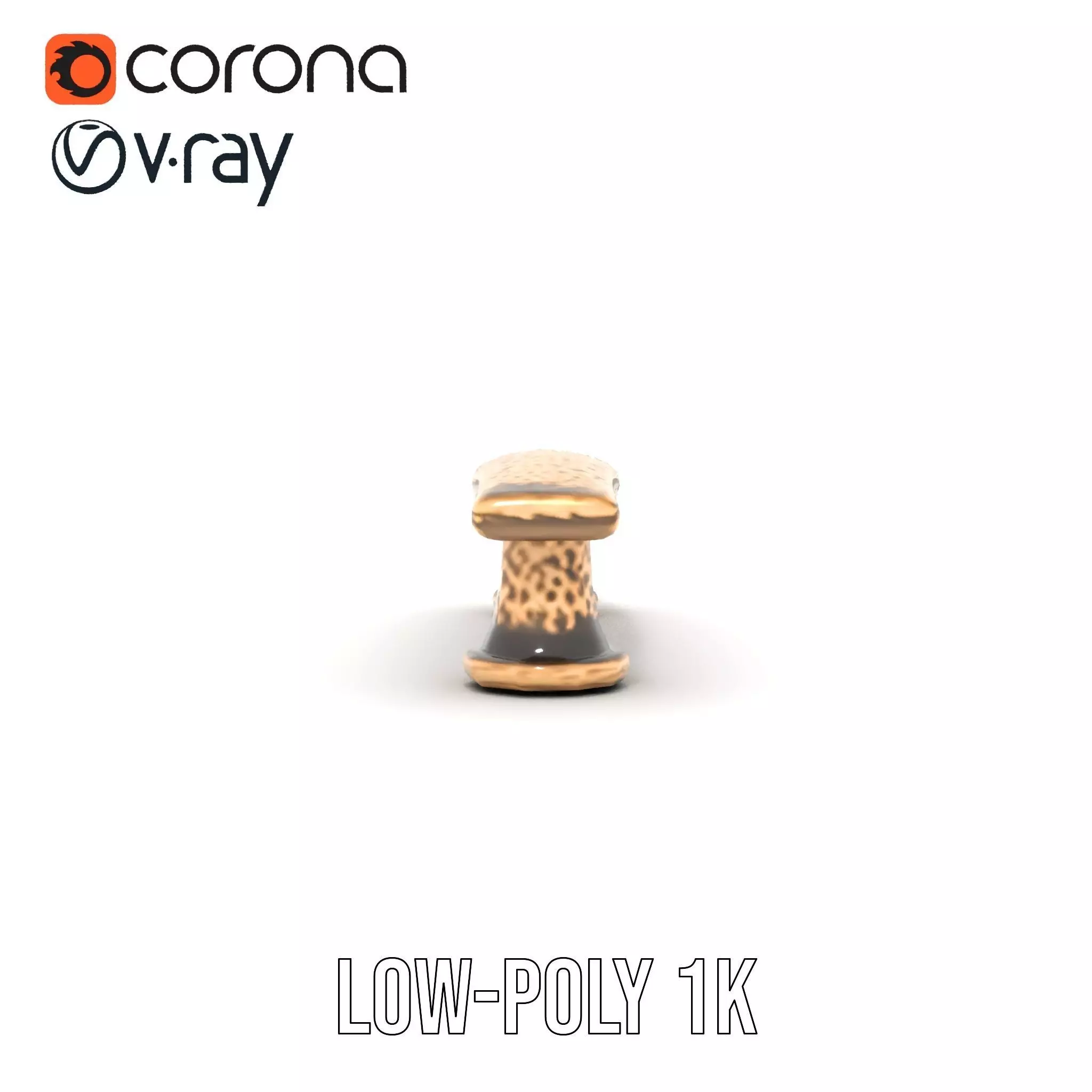 Vintage Brass Handle model pack Low-poly 3D model_22