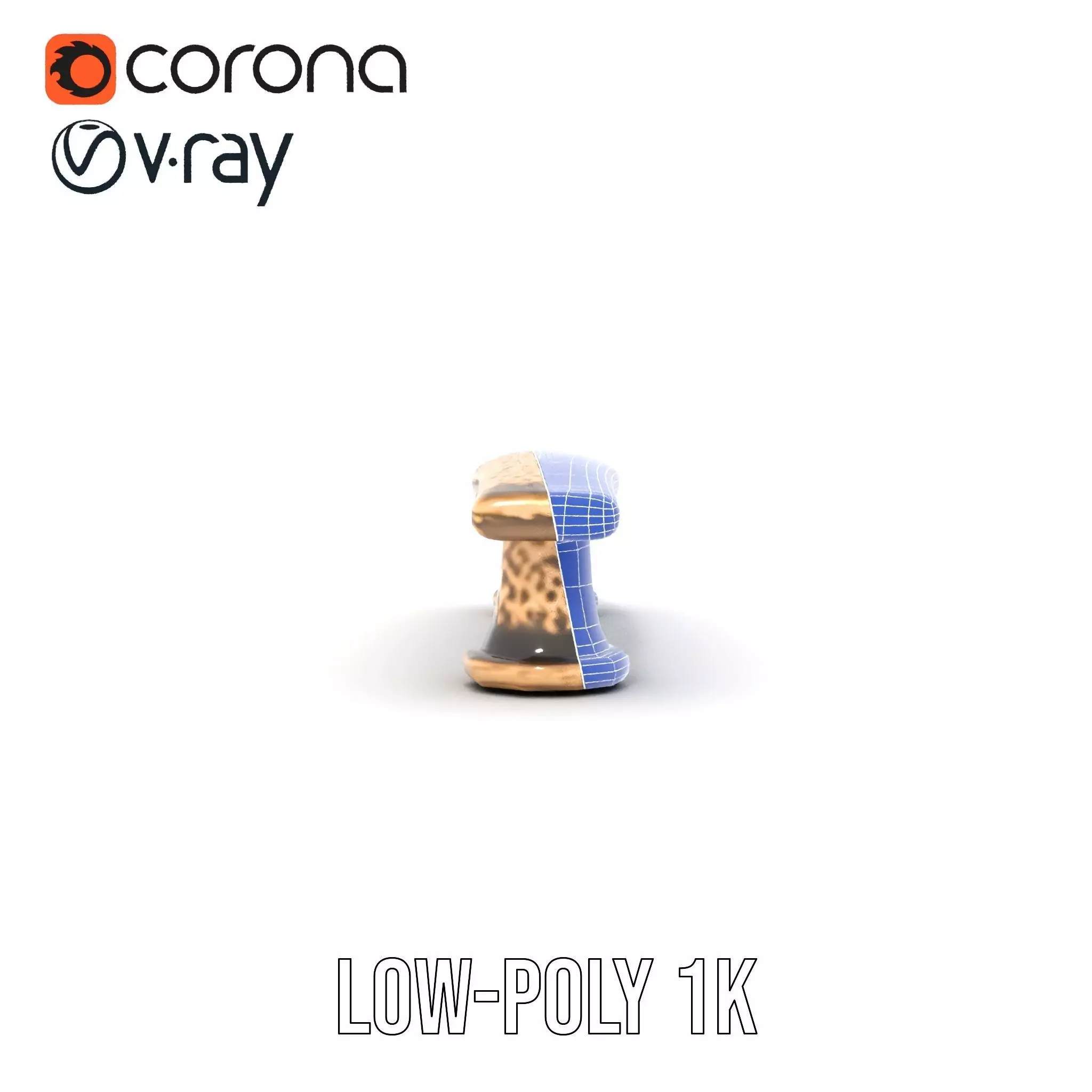 Vintage Brass Handle model pack Low-poly 3D model_28