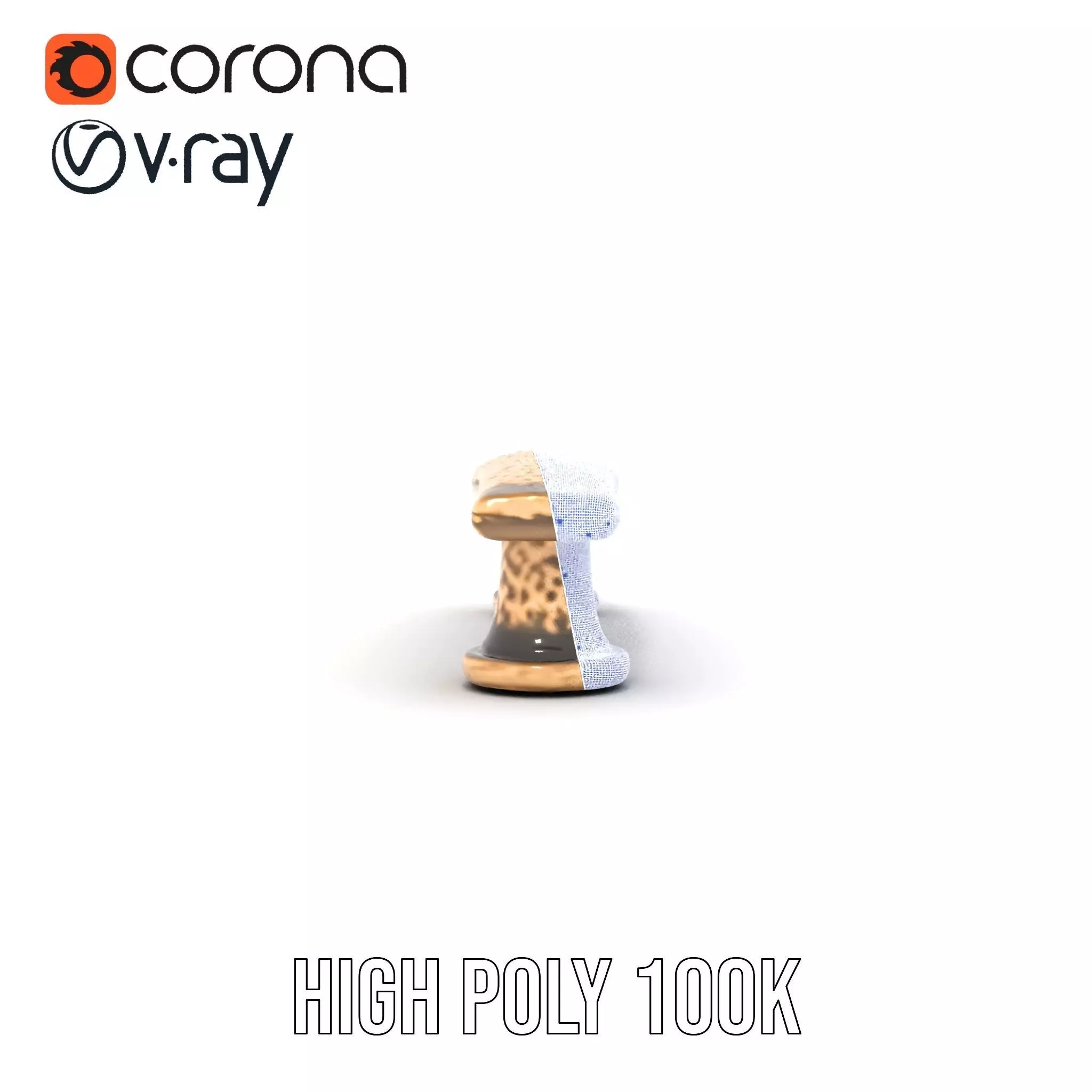 Vintage Brass Handle model pack Low-poly 3D model_34