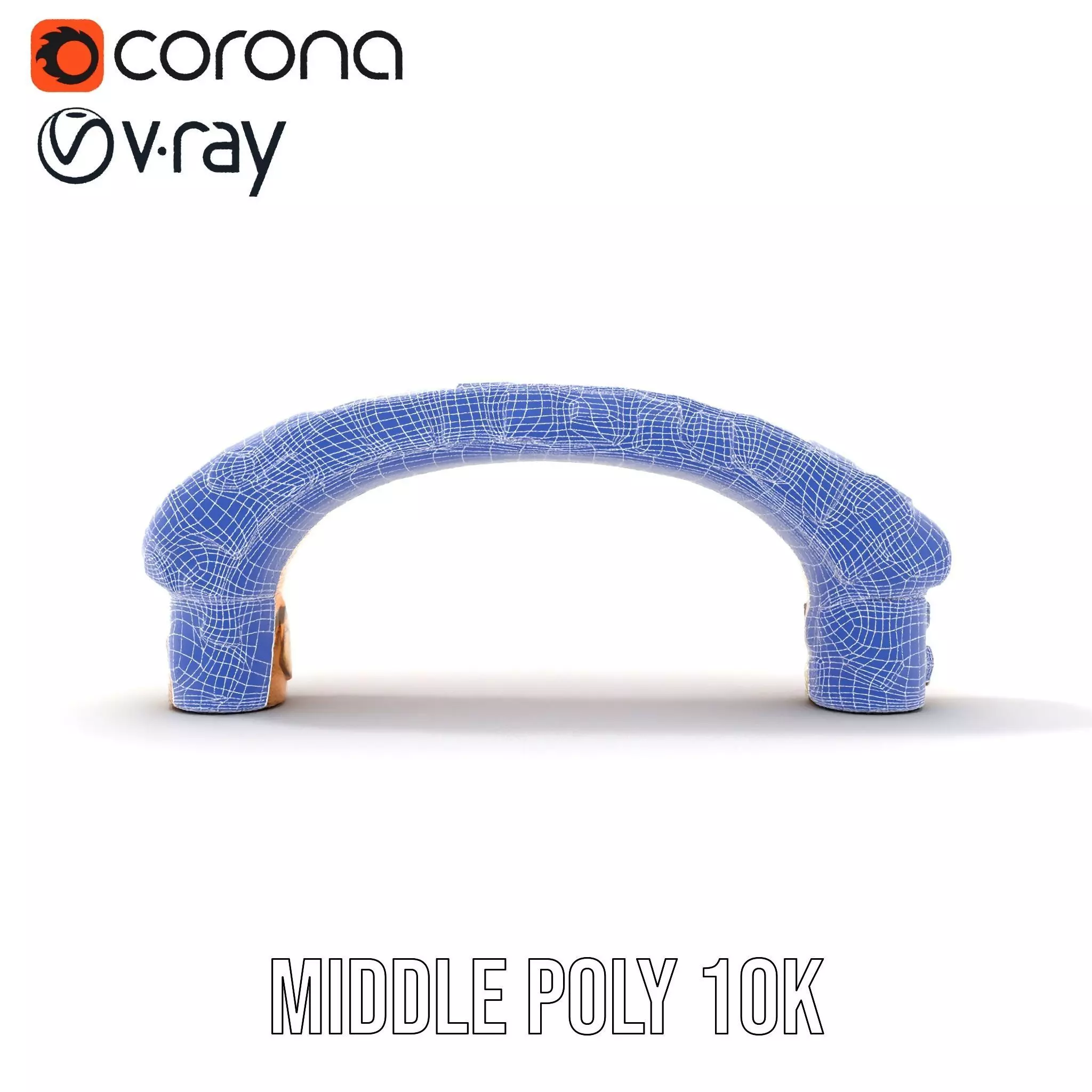 Colorful Mosaic Handle model pack Low-poly 3D model_16