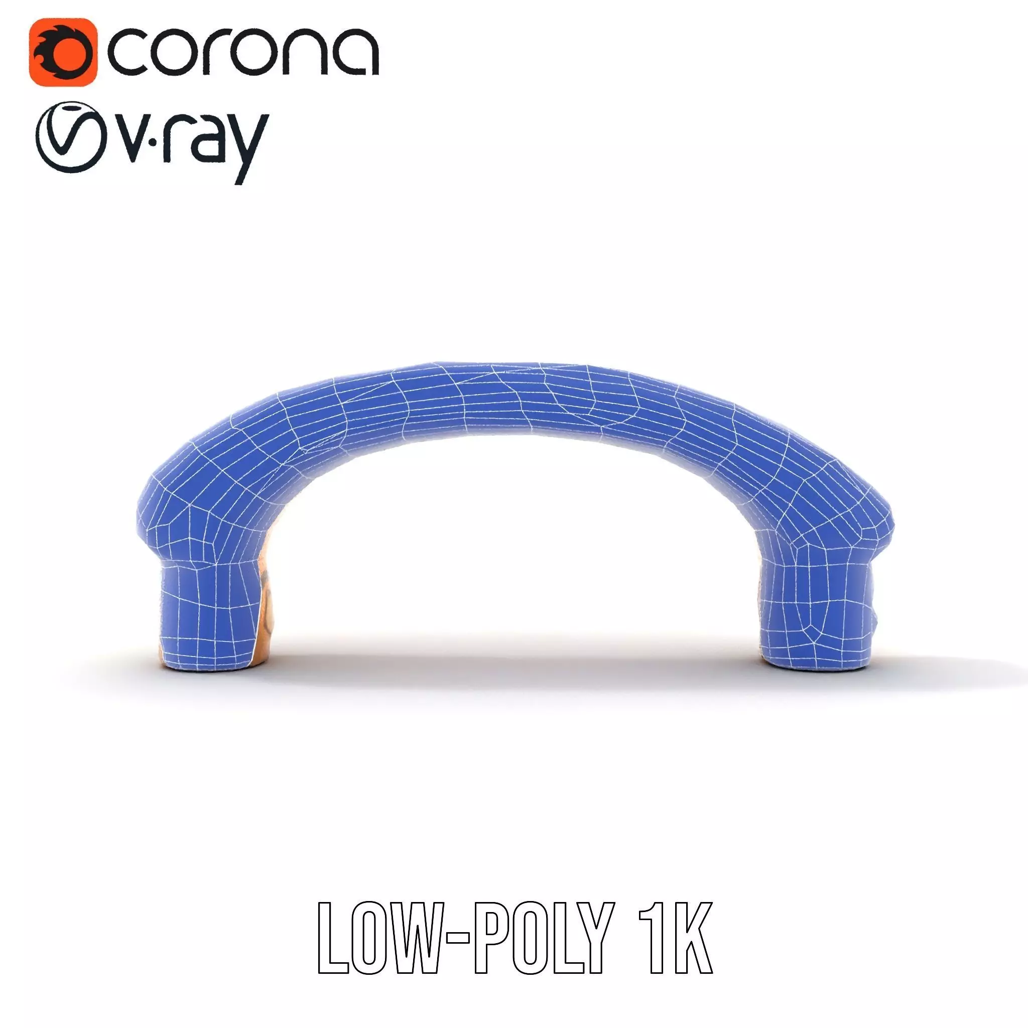 Colorful Mosaic Handle model pack Low-poly 3D model_17