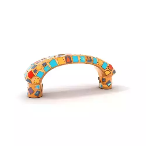 Colorful Mosaic Handle model pack Low-poly 3D model Colorful Mosaic Handle model pack Low-poly 3D model