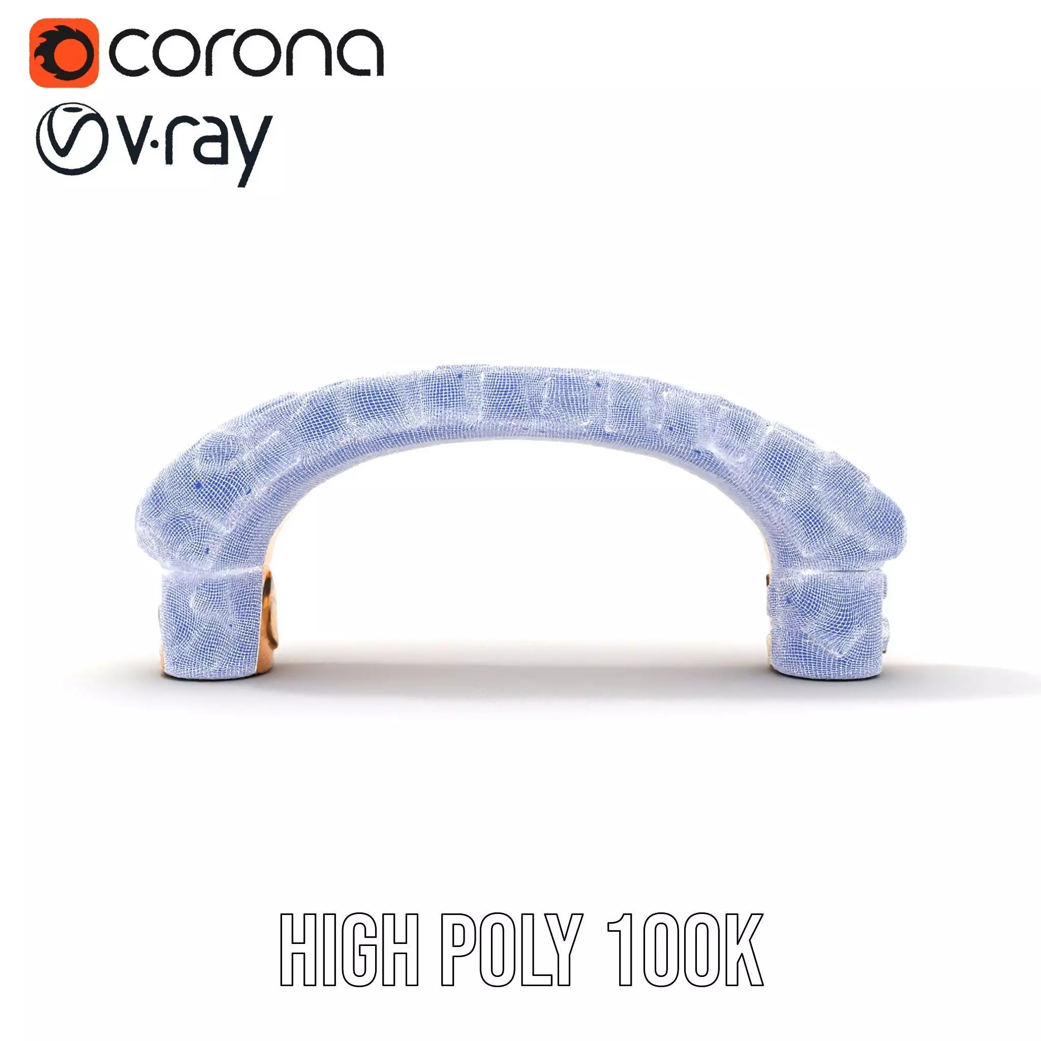 Colorful Mosaic Handle model pack Low-poly 3D model_26