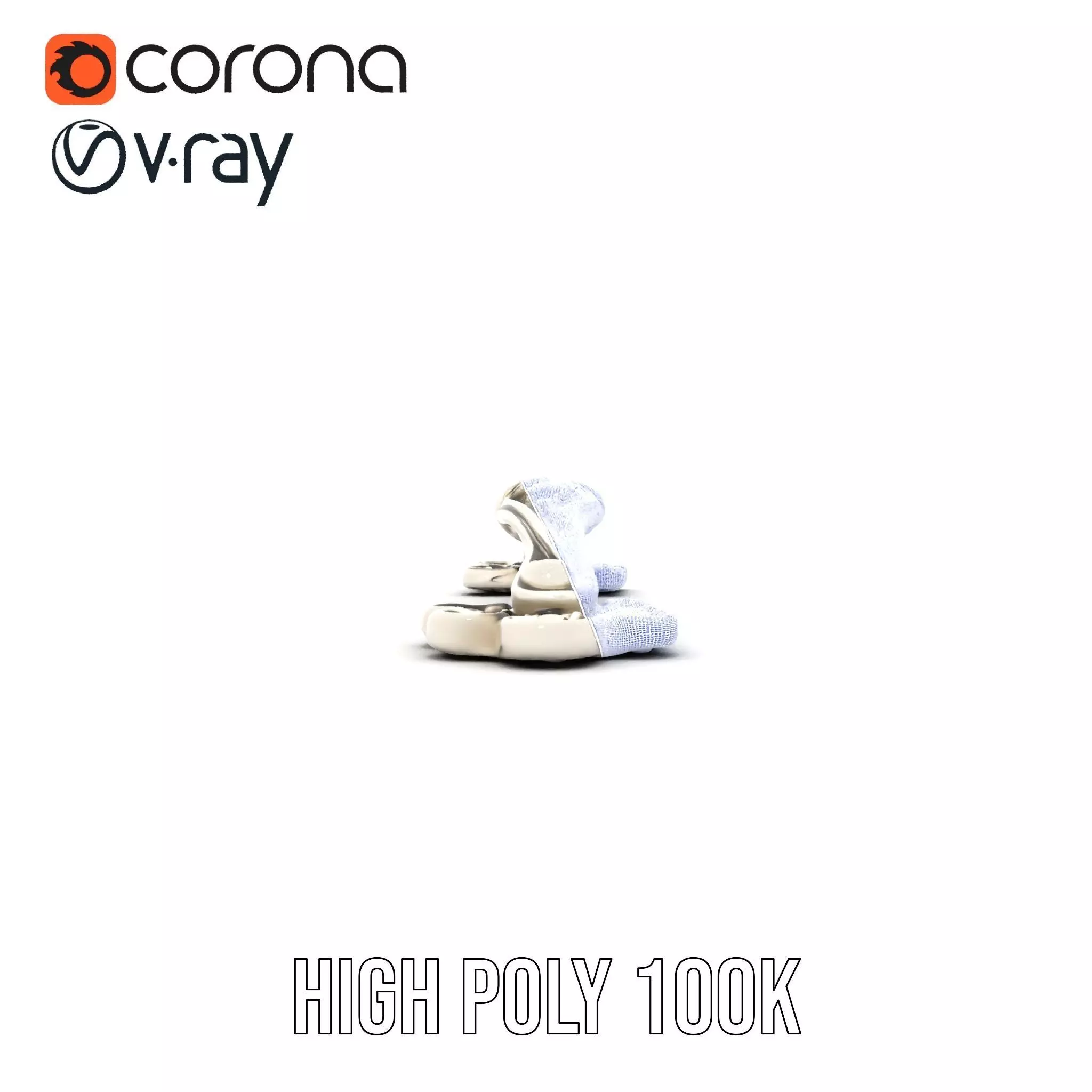 Elegant Silver Handle model pack Low-poly 3D model_33