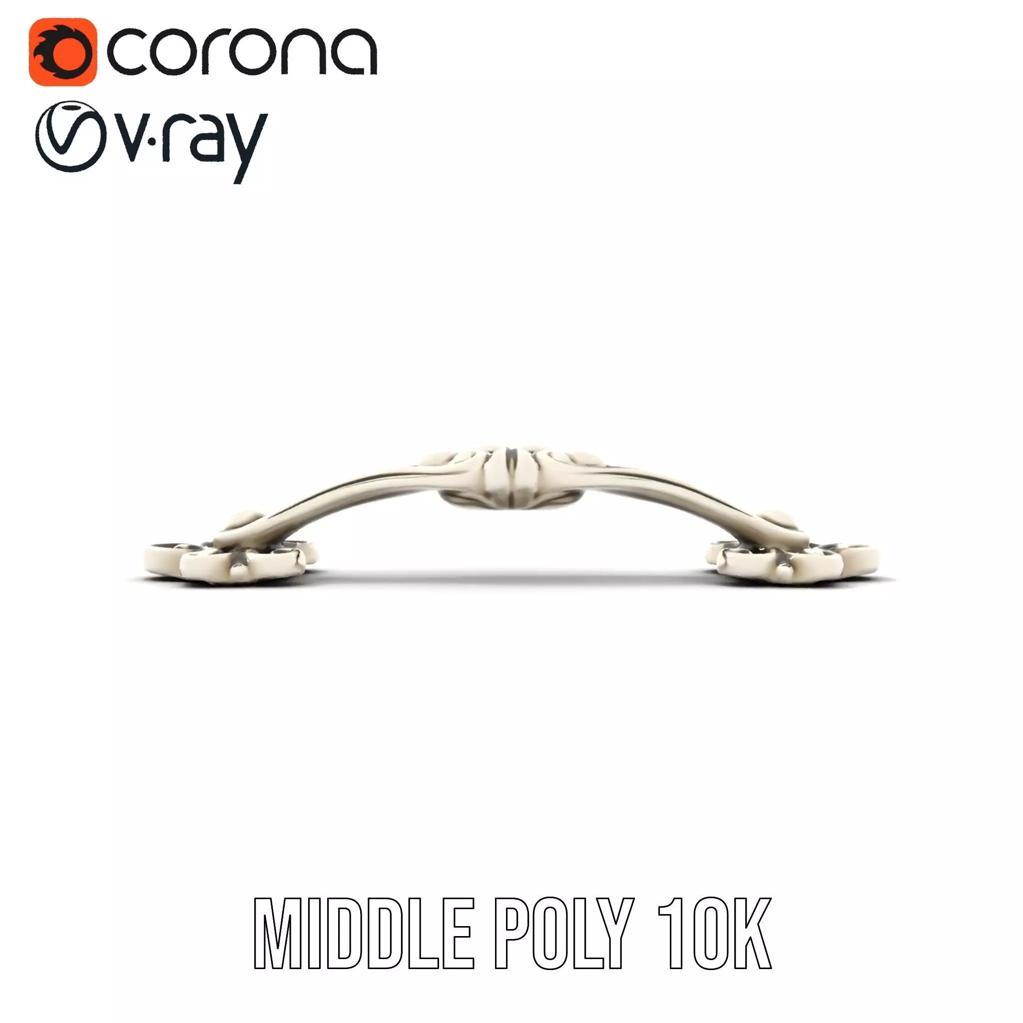 Elegant Silver Handle model pack Low-poly 3D model_18