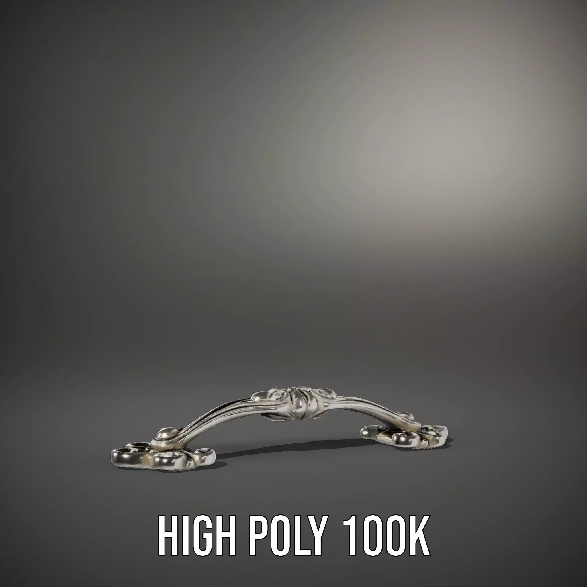Elegant Silver Handle model pack Low-poly 3D model_8