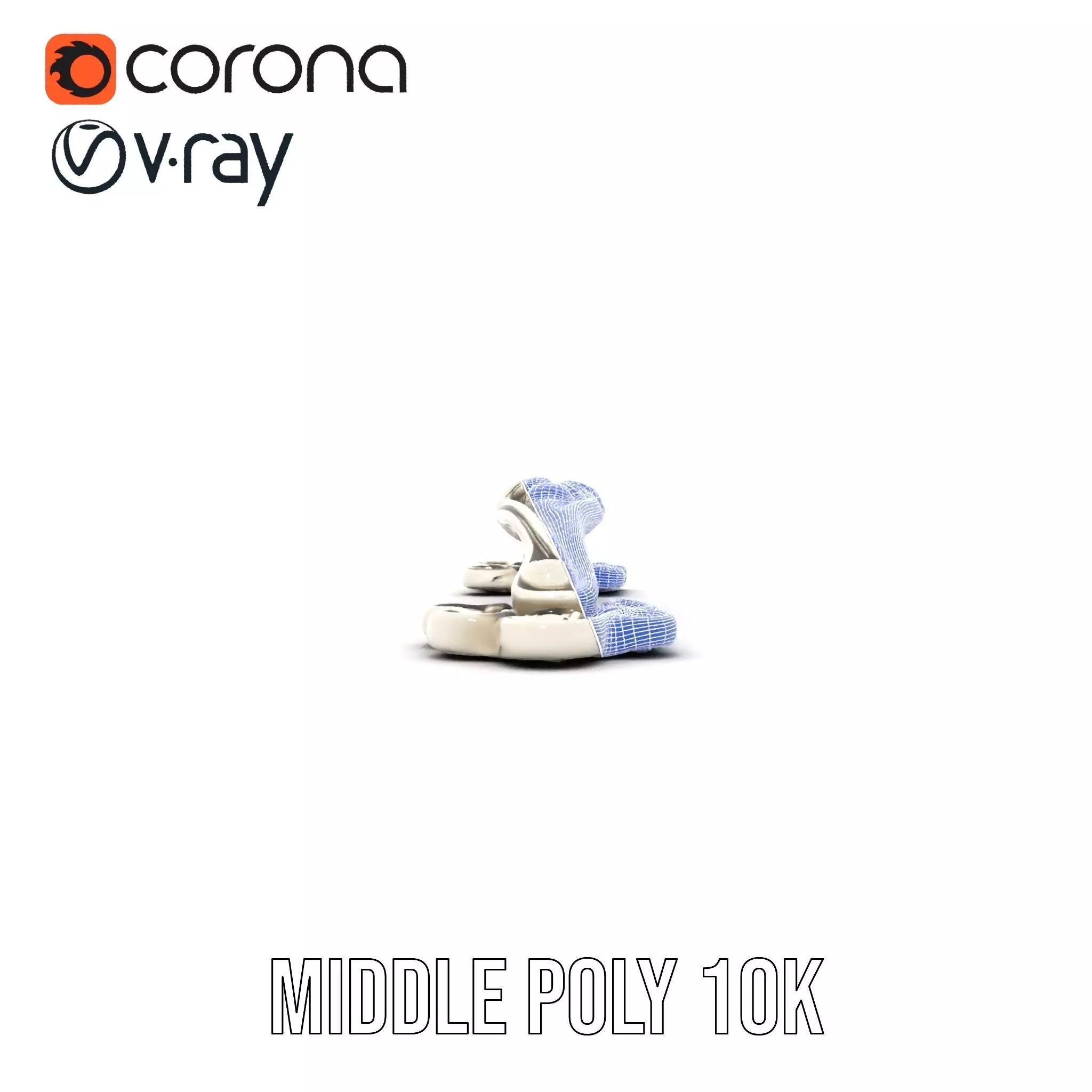 Elegant Silver Handle model pack Low-poly 3D model_29