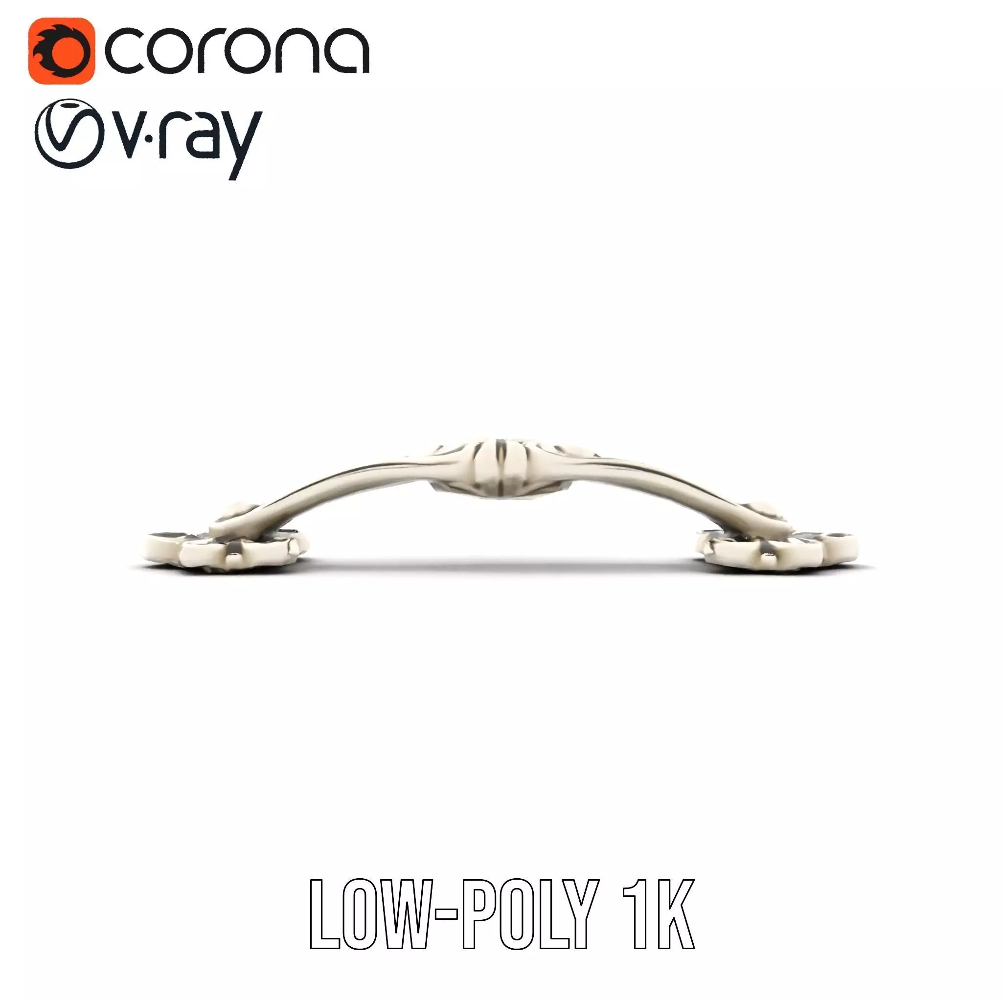 Elegant Silver Handle model pack Low-poly 3D model_19