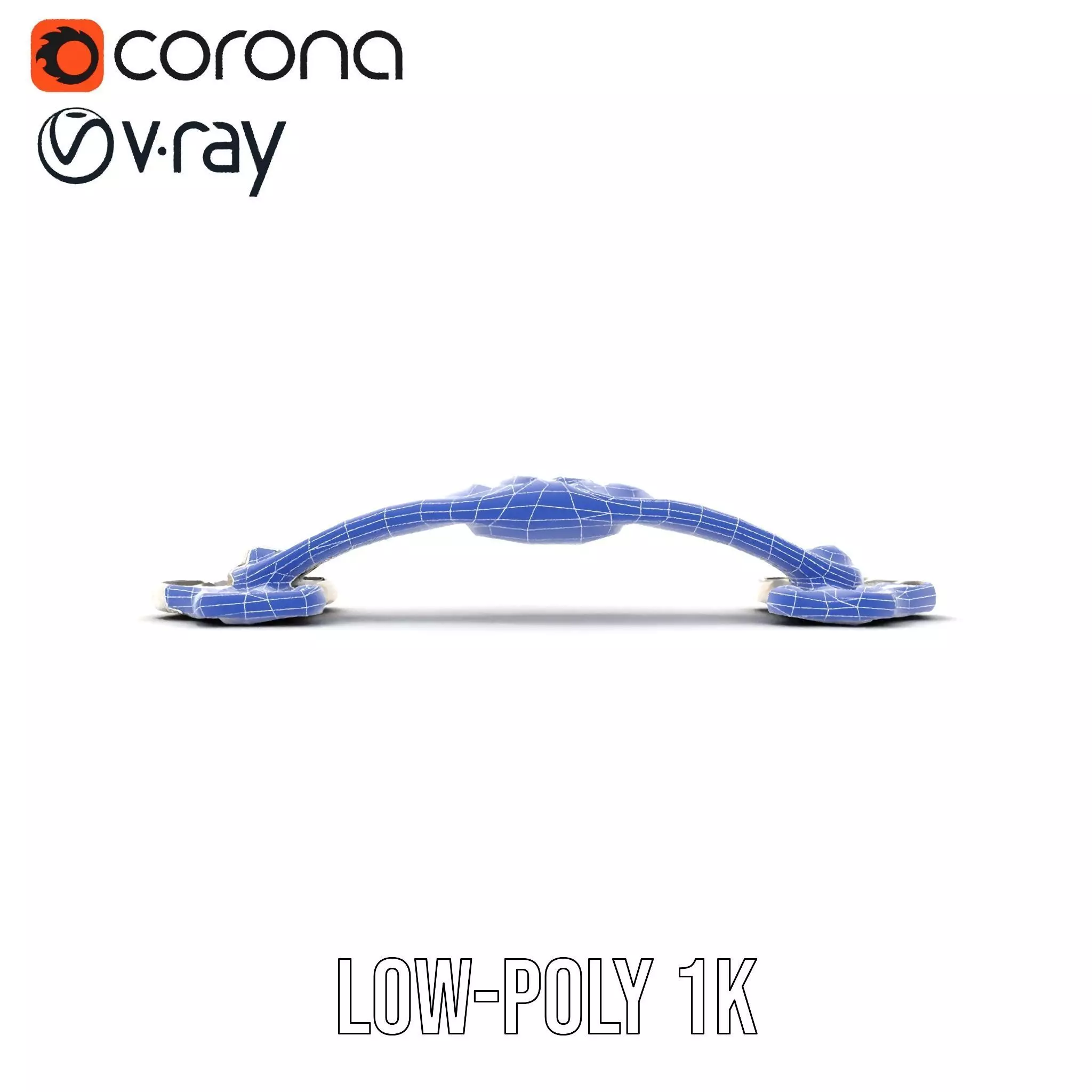 Elegant Silver Handle model pack Low-poly 3D model_22