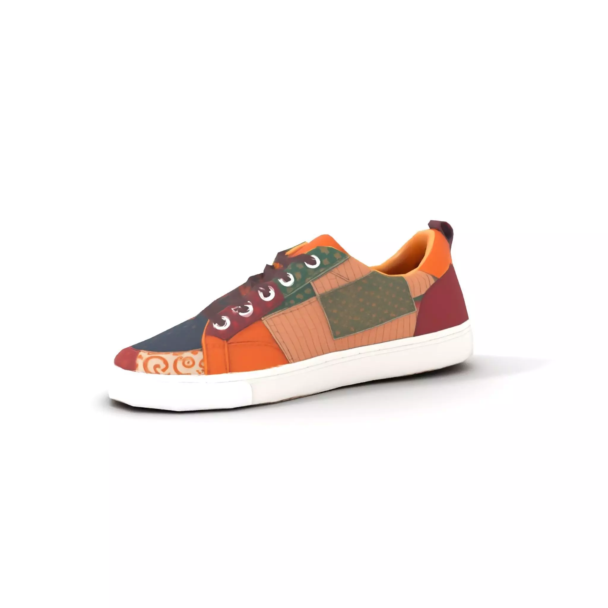 Patchwork Sneaker model pack Low-poly 3D model_7