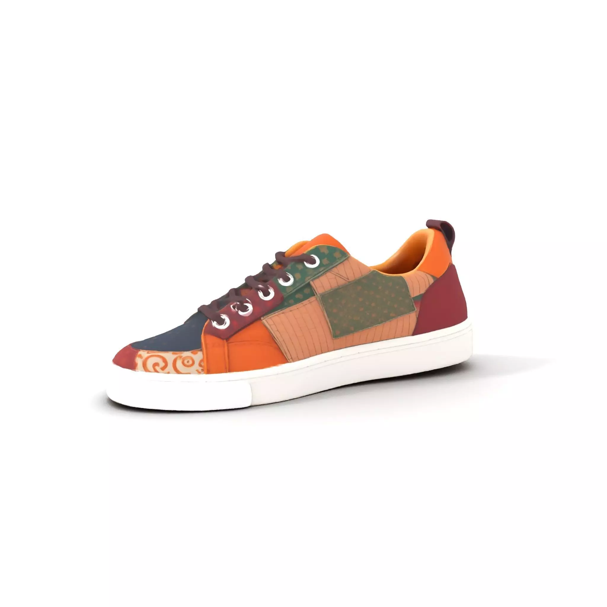 Patchwork Sneaker model pack Low-poly 3D model_0
