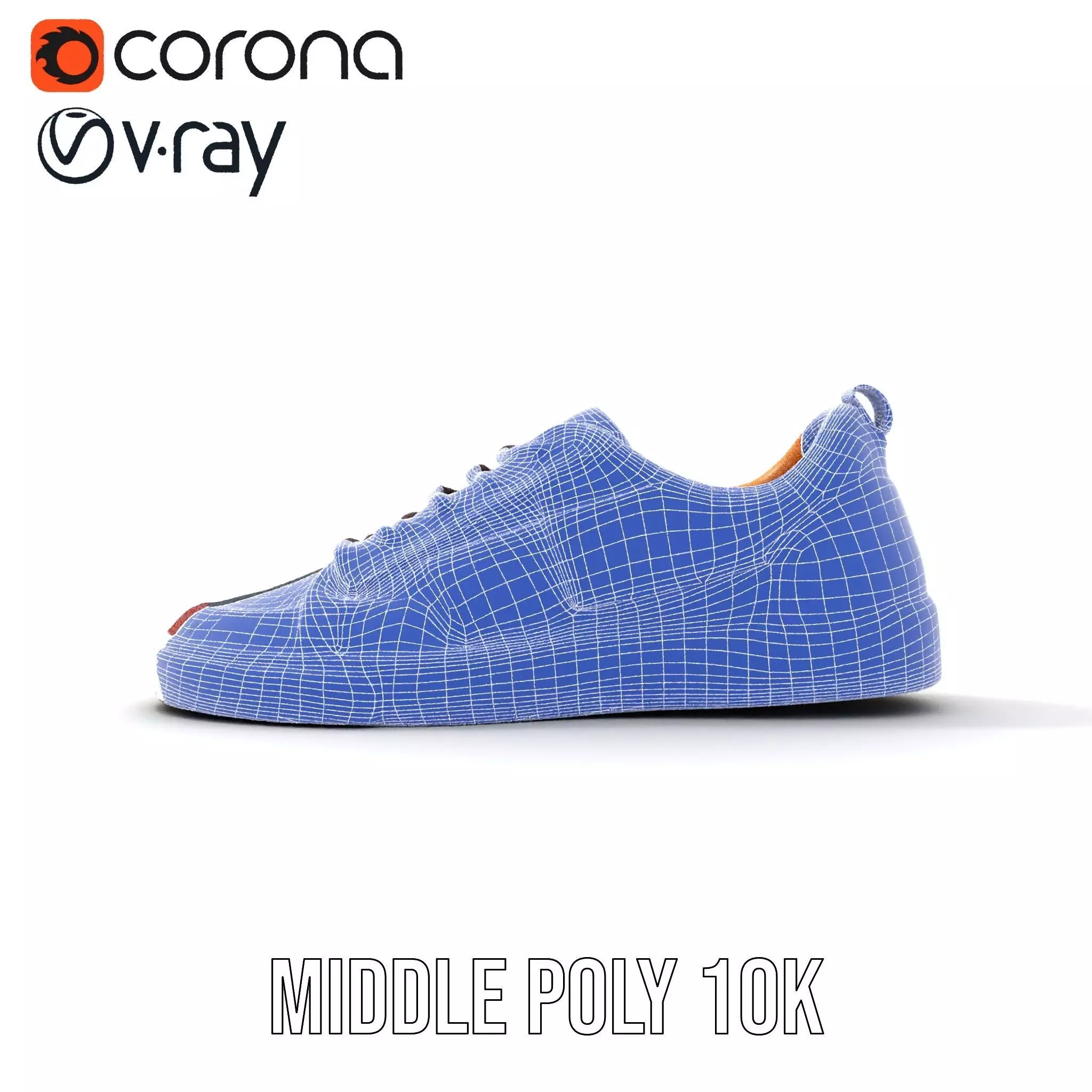 Patchwork Sneaker model pack Low-poly 3D model_27