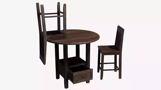 Modern Pub Table 3D model