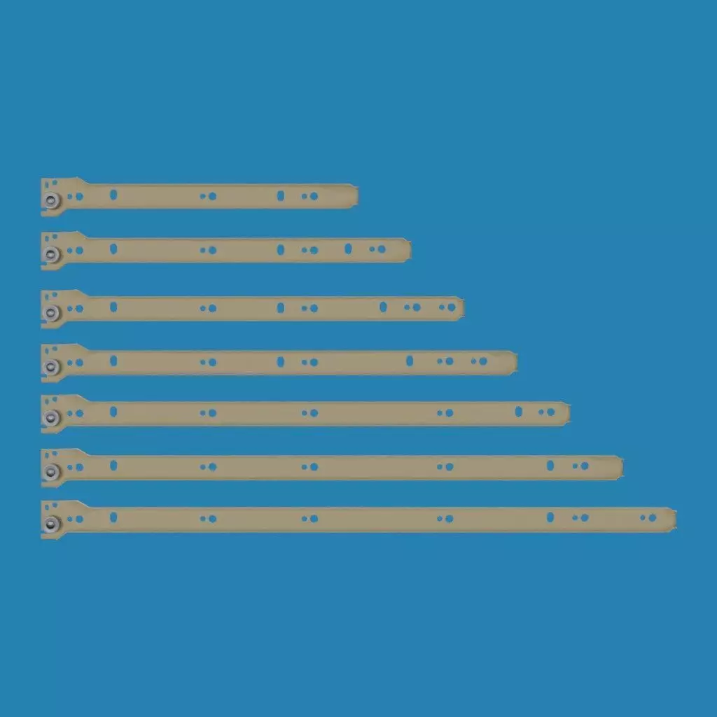 Roller Drawer Slides 3D model_0