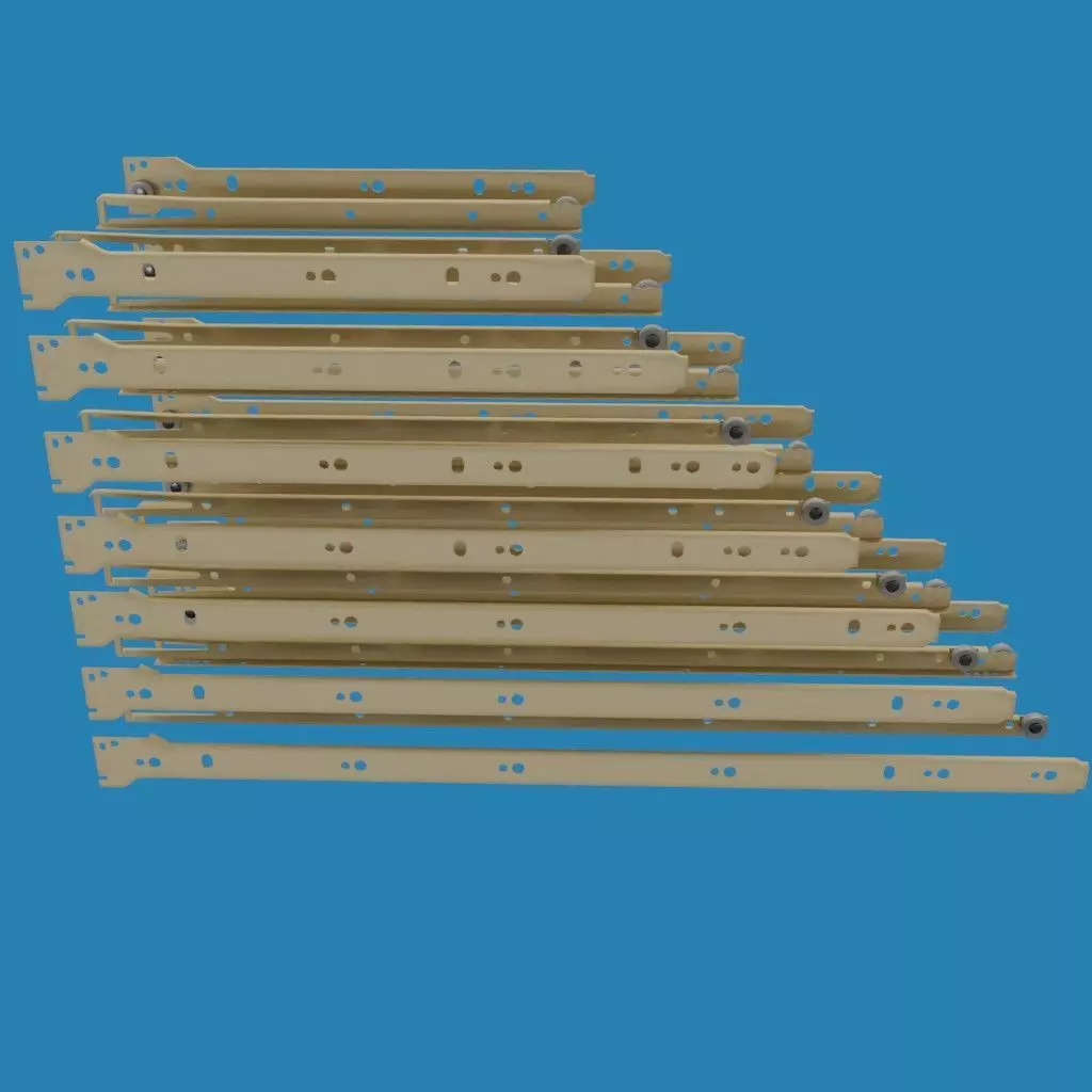 Roller Drawer Slides 3D model_15