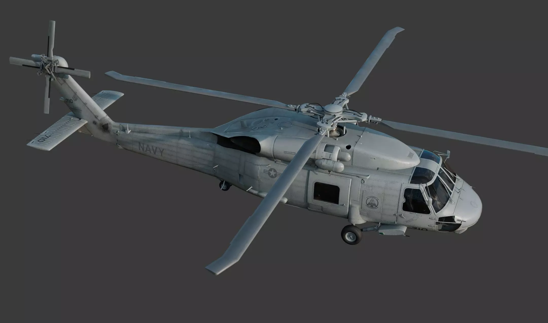 Seahawk Sikorsky SH-60 Helicopter 3D model_8