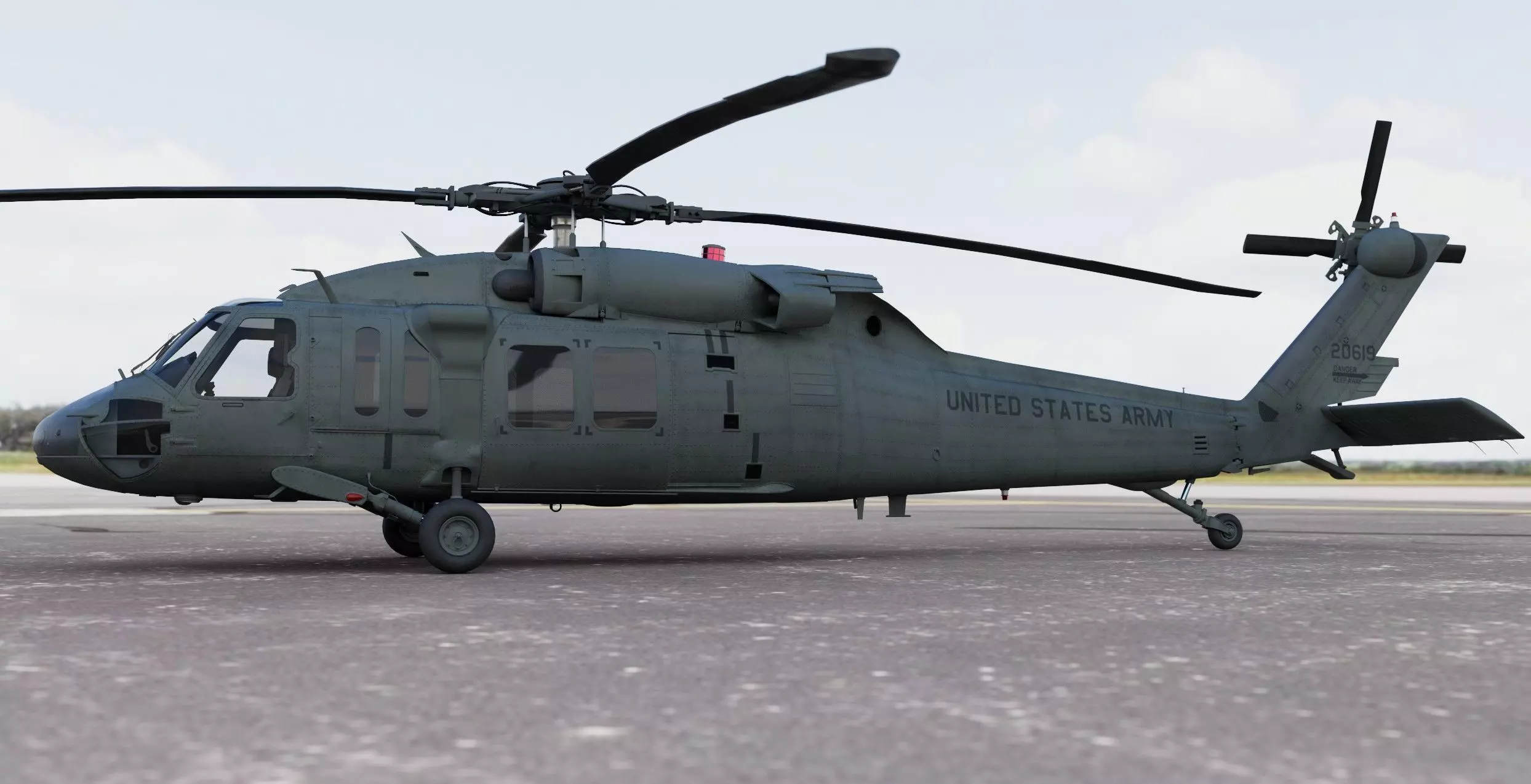 BlackHawk Sikorsky UH-60 Helicopter 3D model_2