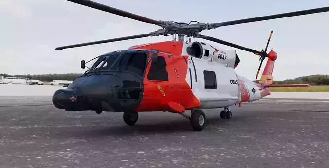 Jayhawk Sikorsky MH-60 Coast Guard Helicopter