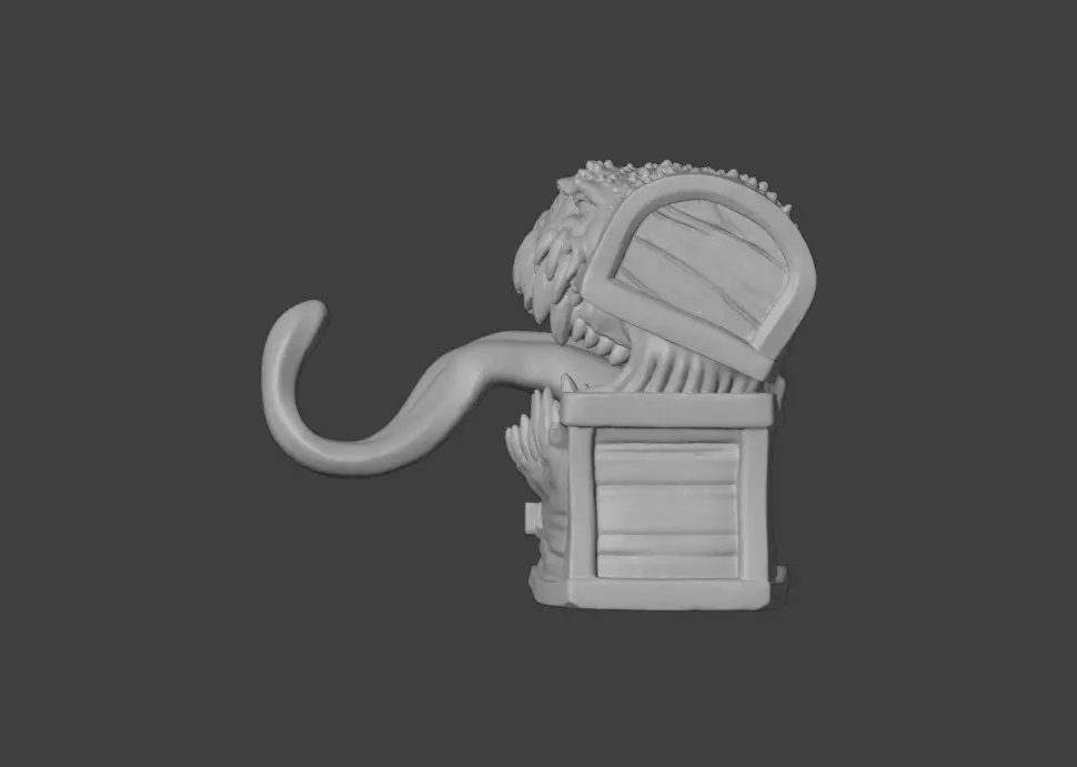 The Mimic Chest Low-poly 3D model_20