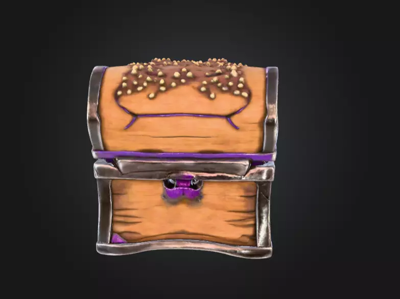 The Mimic Chest Low-poly 3D model_5