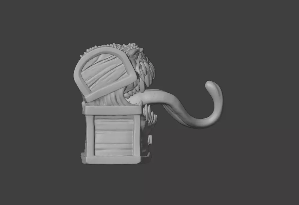 The Mimic Chest Low-poly 3D model_18