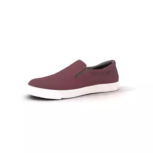 Burgundy Suede SlipOn model pack