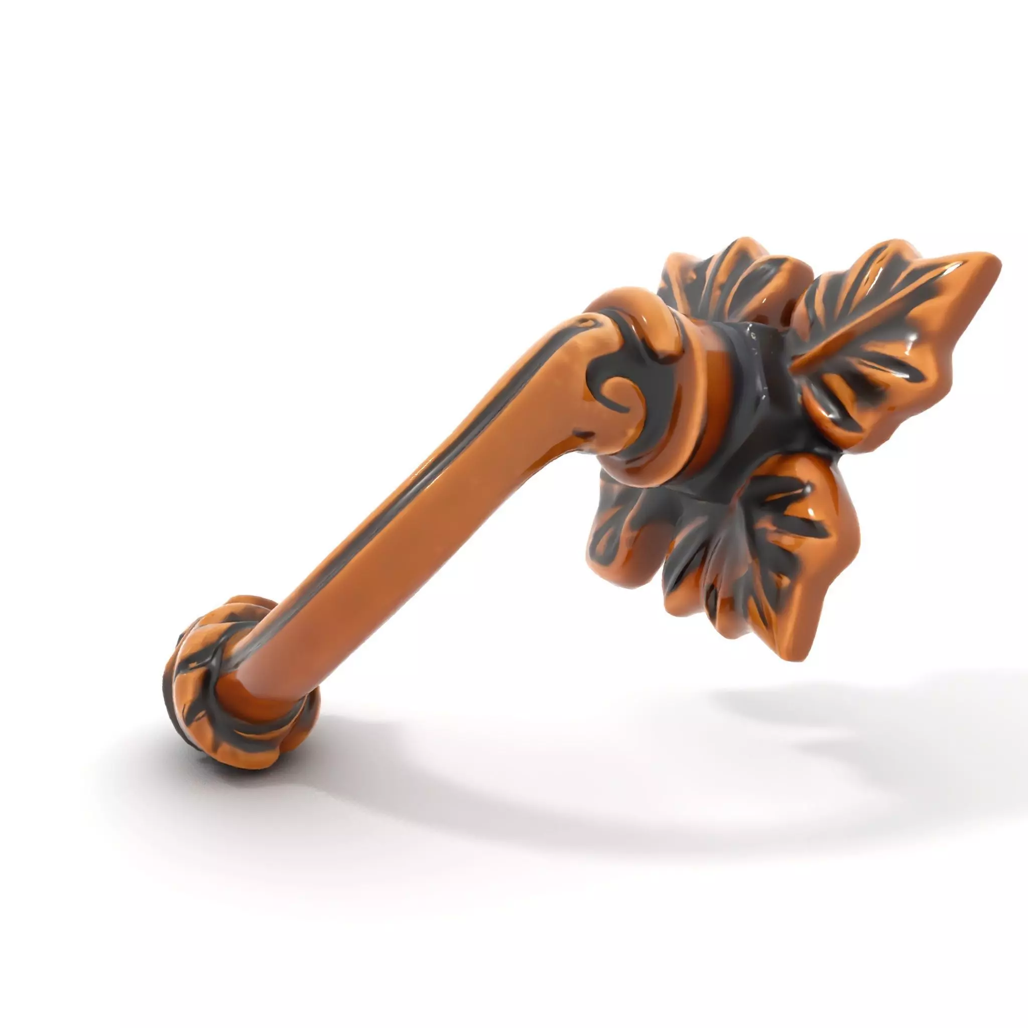 Bronze Leaf Handle model pack Low-poly 3D model_5