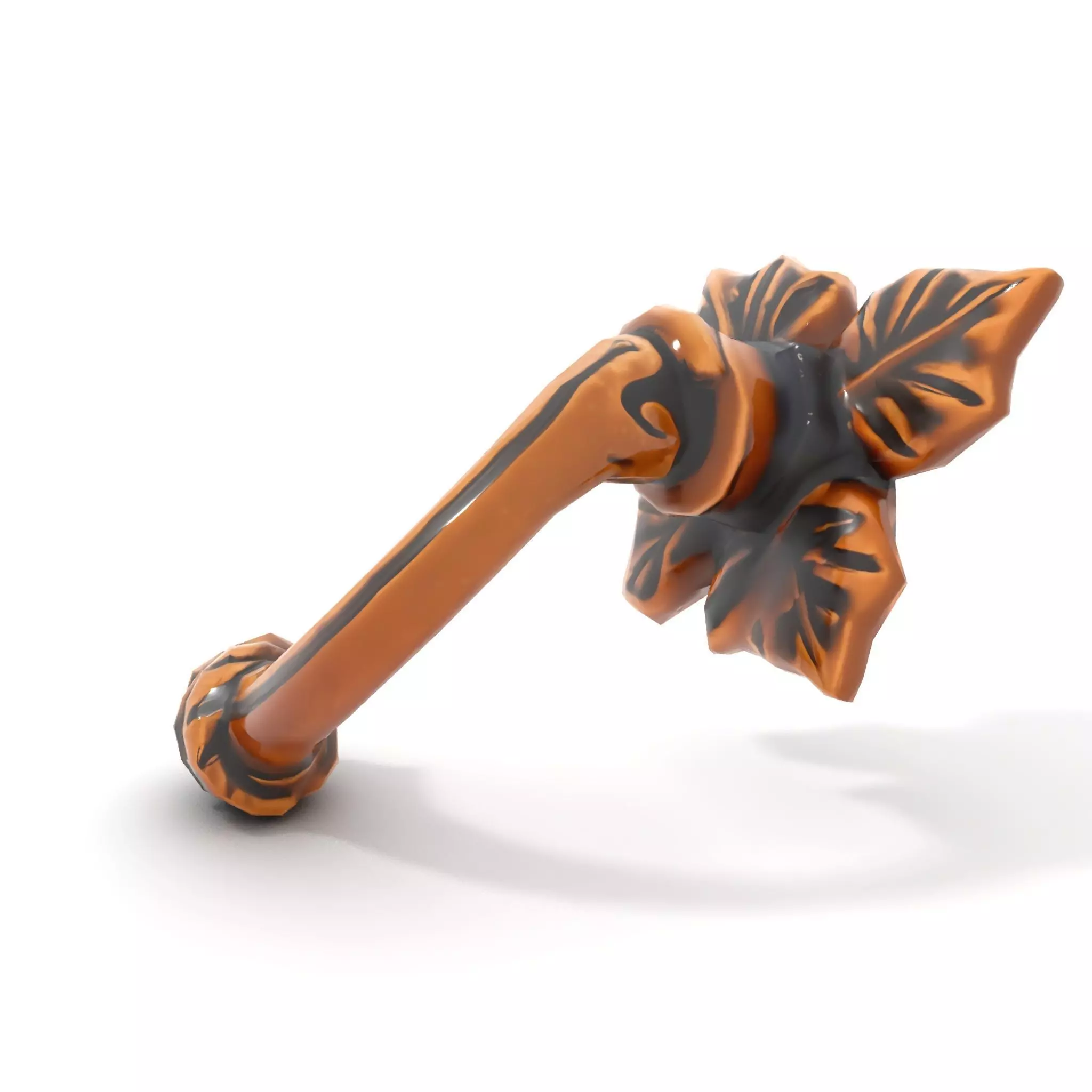 Bronze Leaf Handle model pack Low-poly 3D model_12