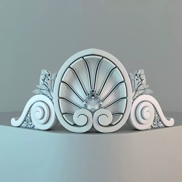 Element 8 ornate crown 3D model_0