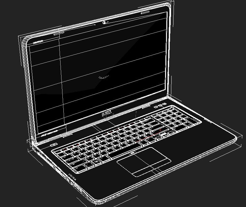 Dell inspiron 7110 3D model_14