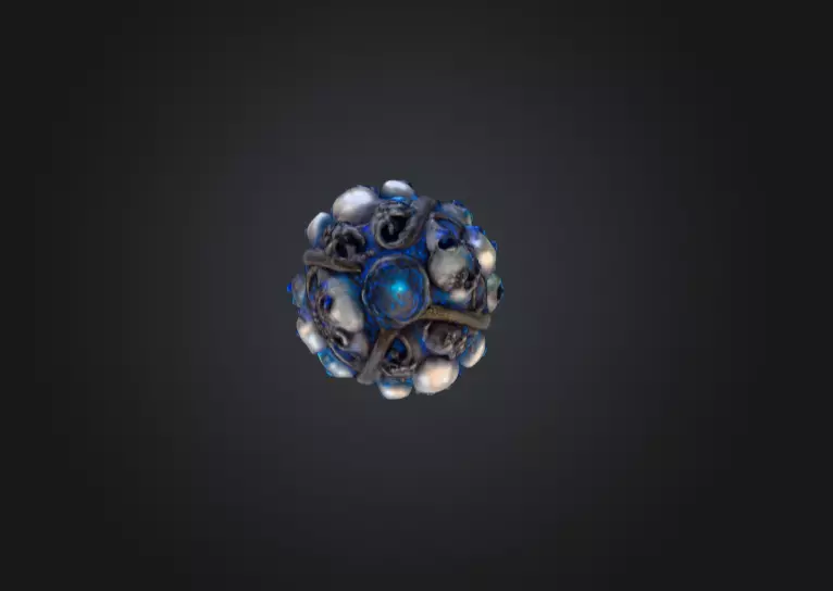 Cursed Skull Scepter Low-poly 3D model_12