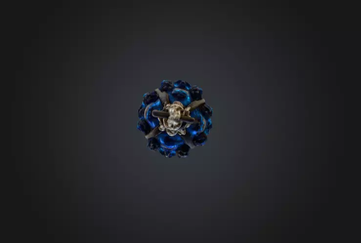 Cursed Skull Scepter Low-poly 3D model_13