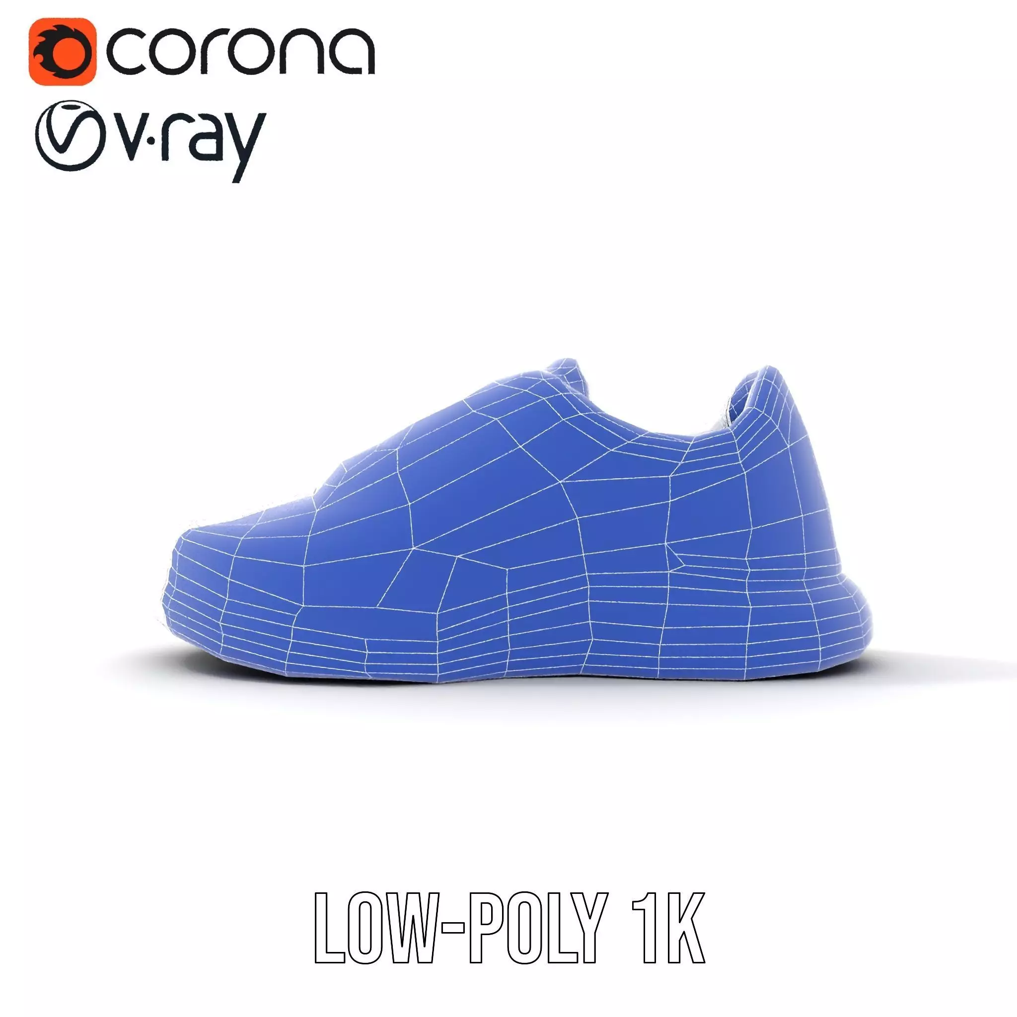 Sleek White Sneaker model pack Low-poly 3D model_31