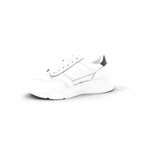 Sleek White Sneaker model pack