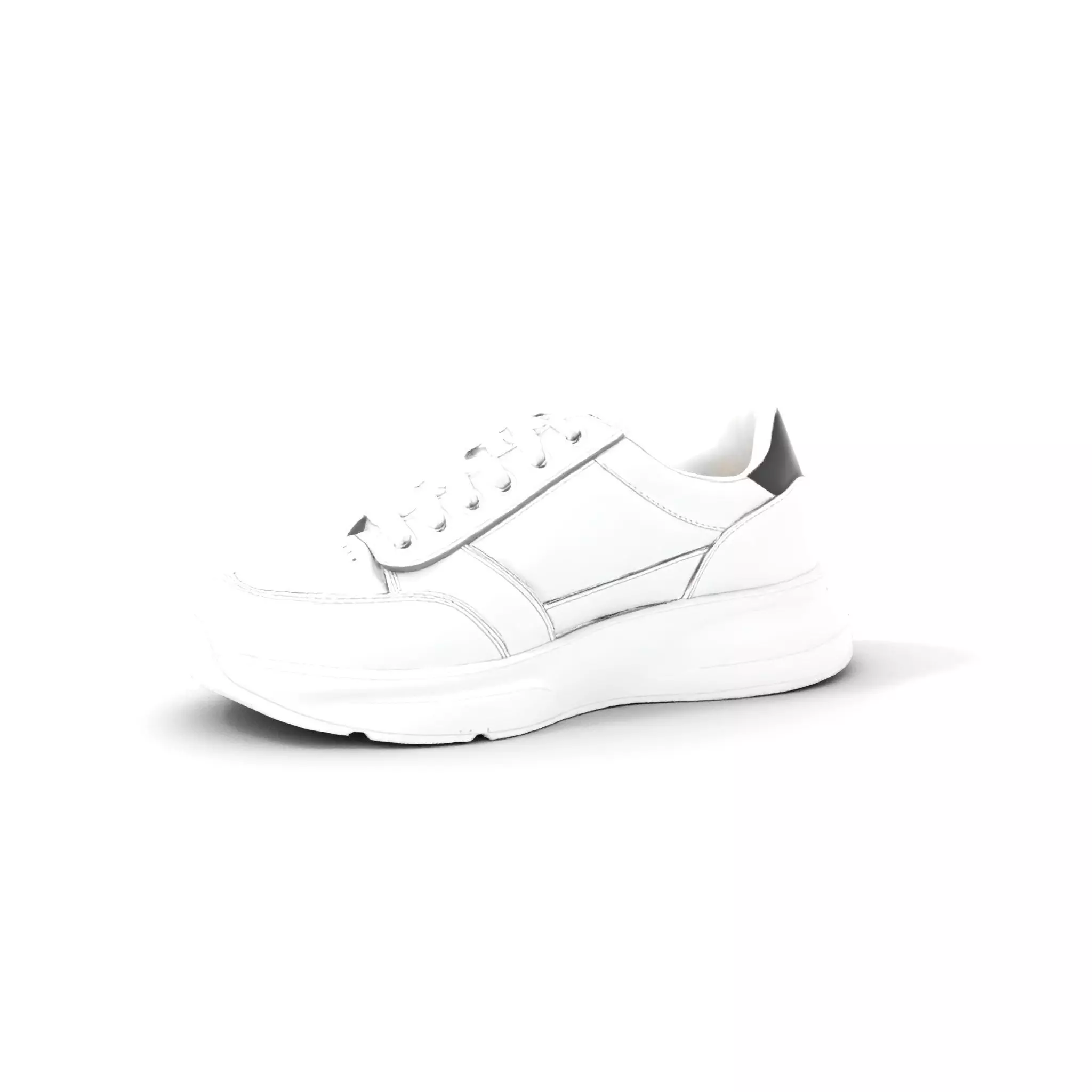 Sleek White Sneaker model pack Low-poly 3D model_0