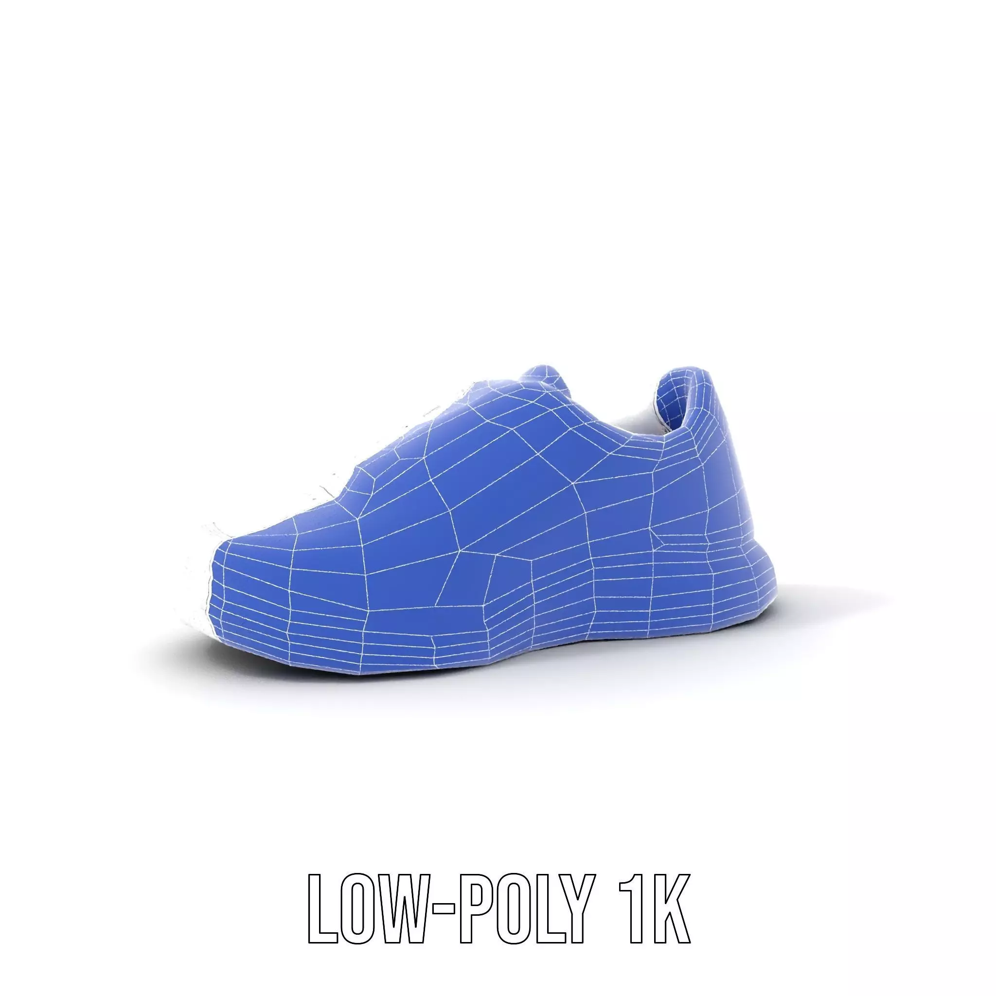Sleek White Sneaker model pack Low-poly 3D model_23